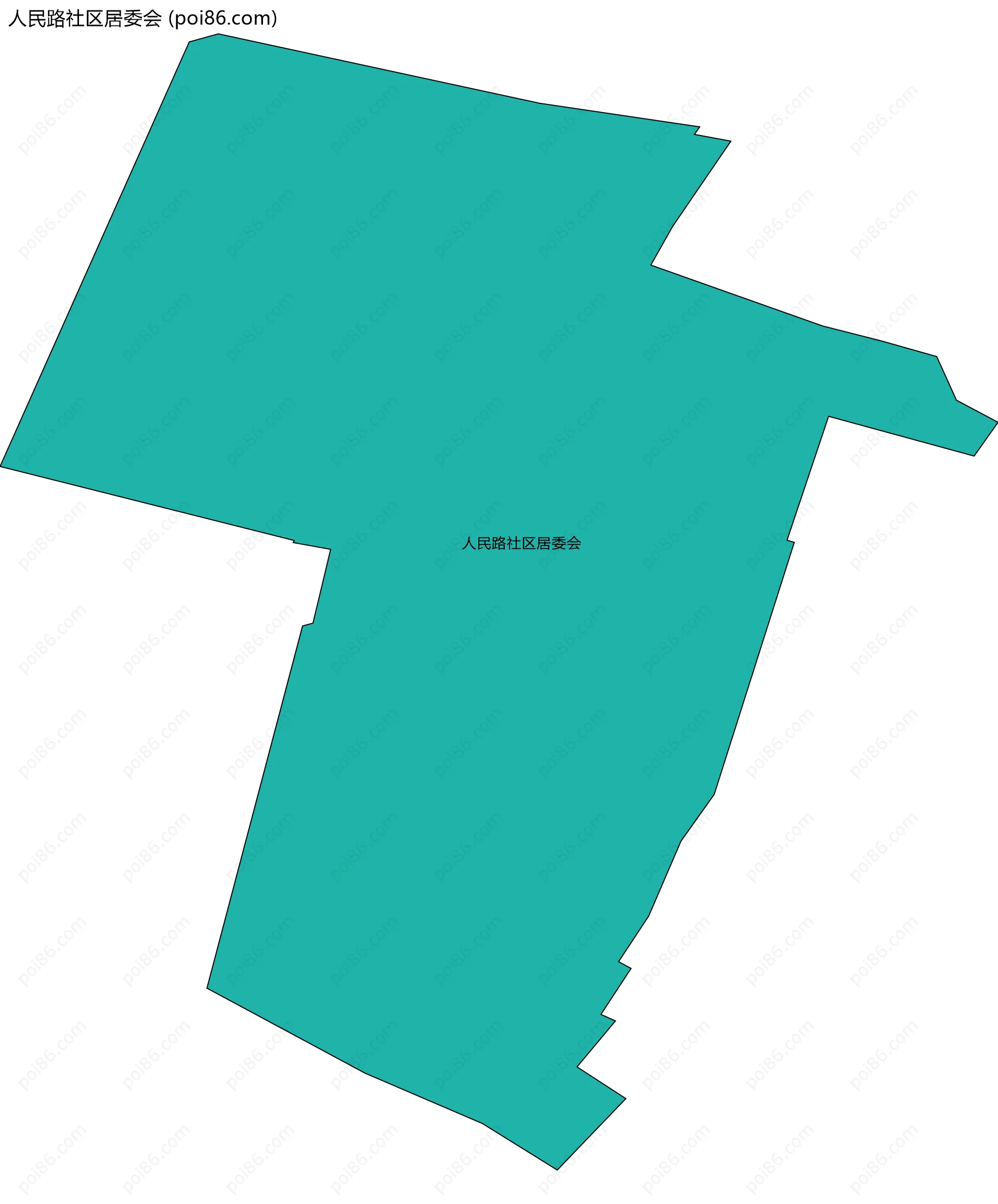 人民路社区居委会边界地图