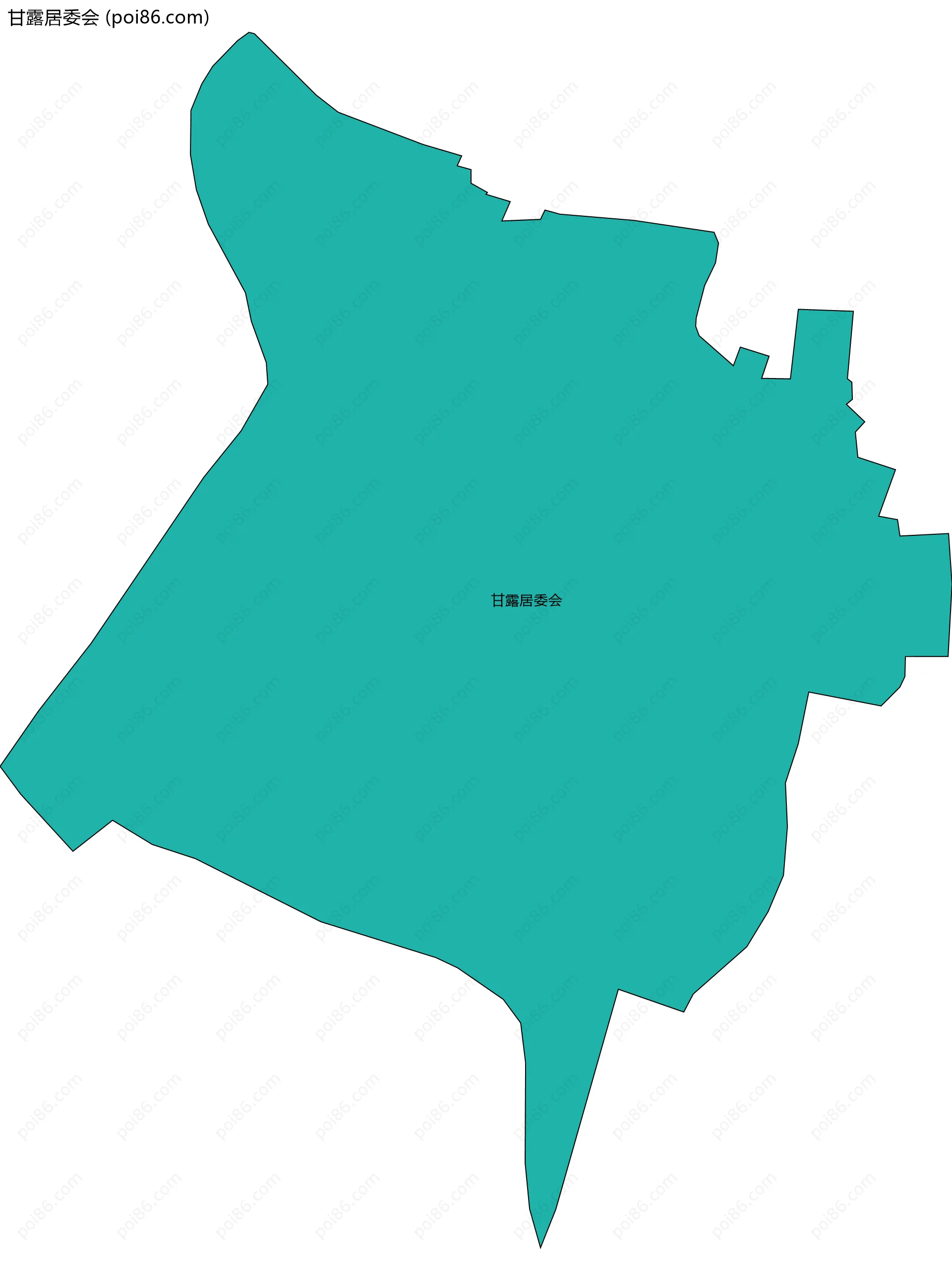 甘露居委会边界地图