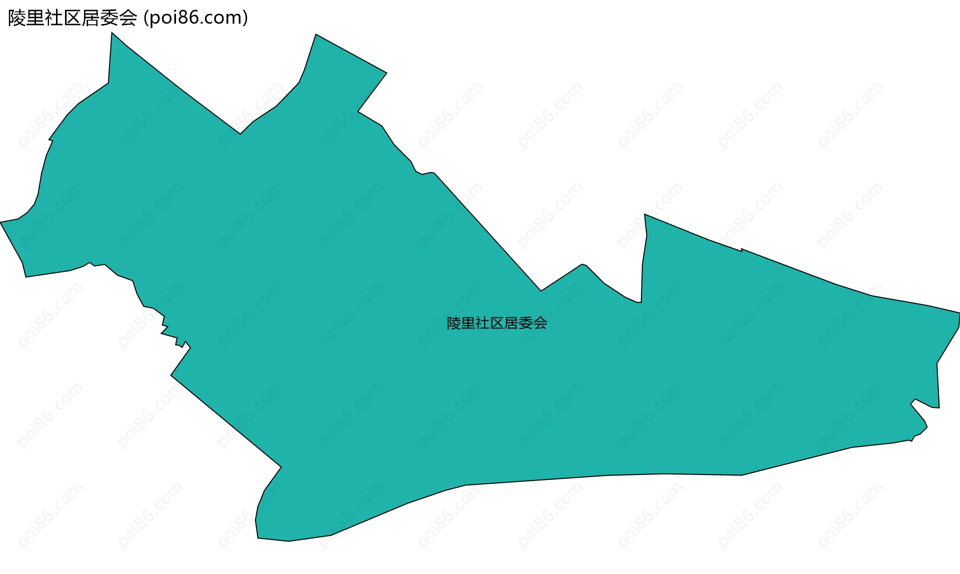 陵里社区居委会边界地图