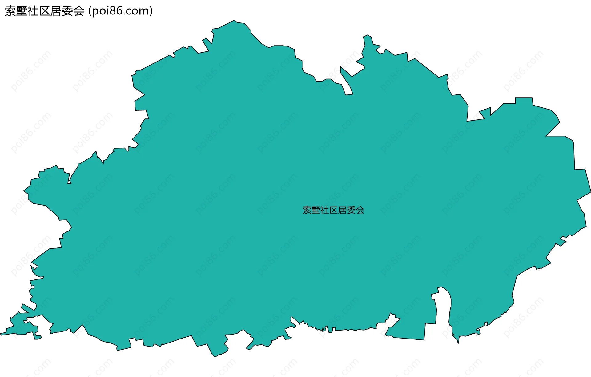 索墅社区居委会边界地图