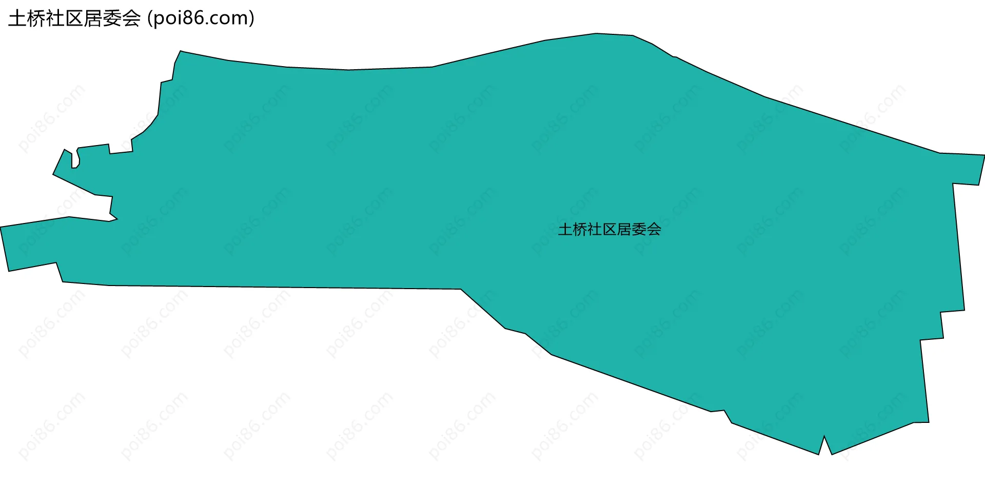 土桥社区居委会边界地图