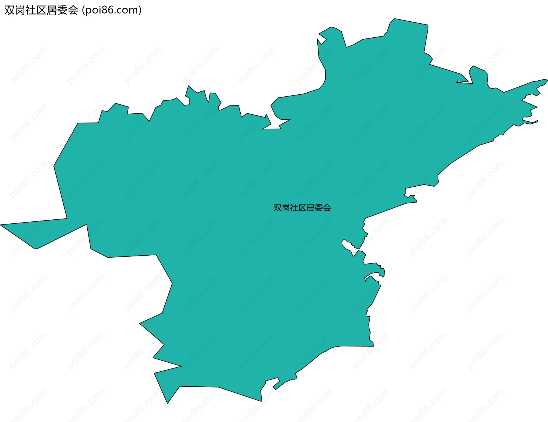 双岗社区居委会边界地图