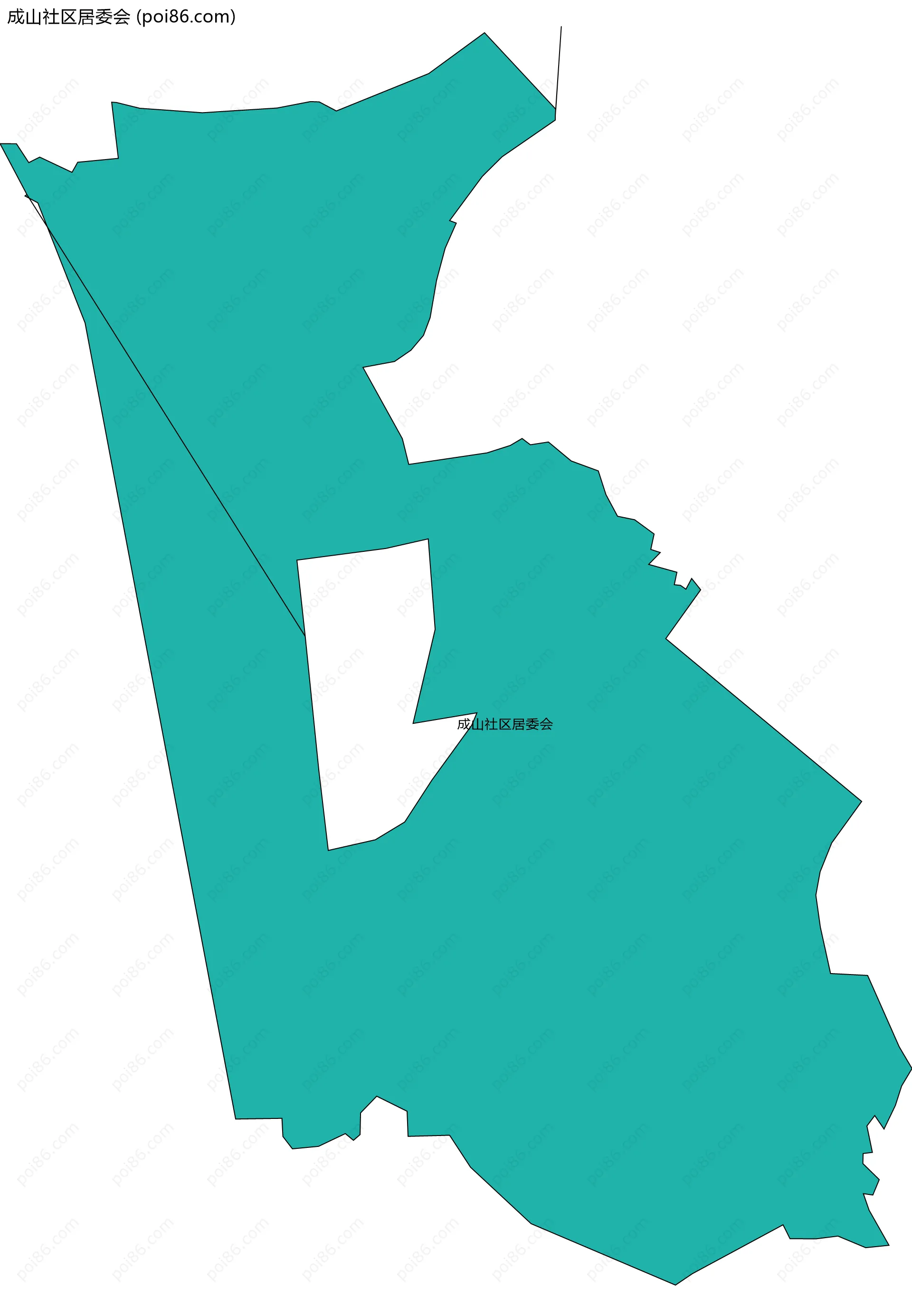 成山社区居委会边界地图