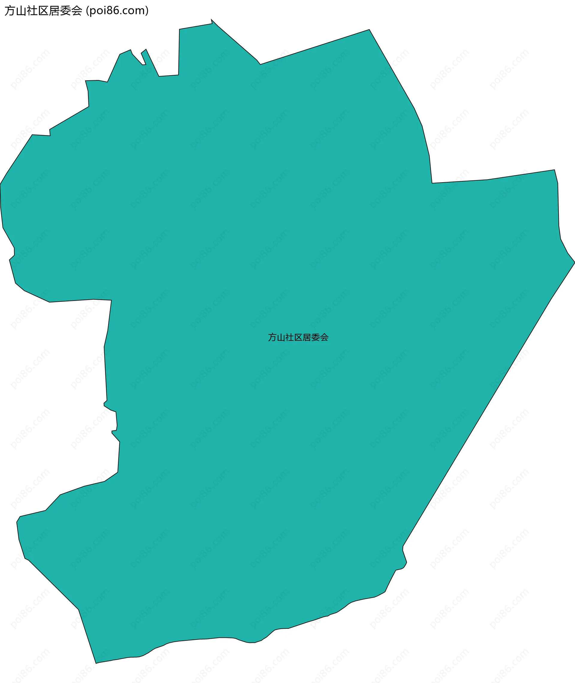 方山社区居委会边界地图
