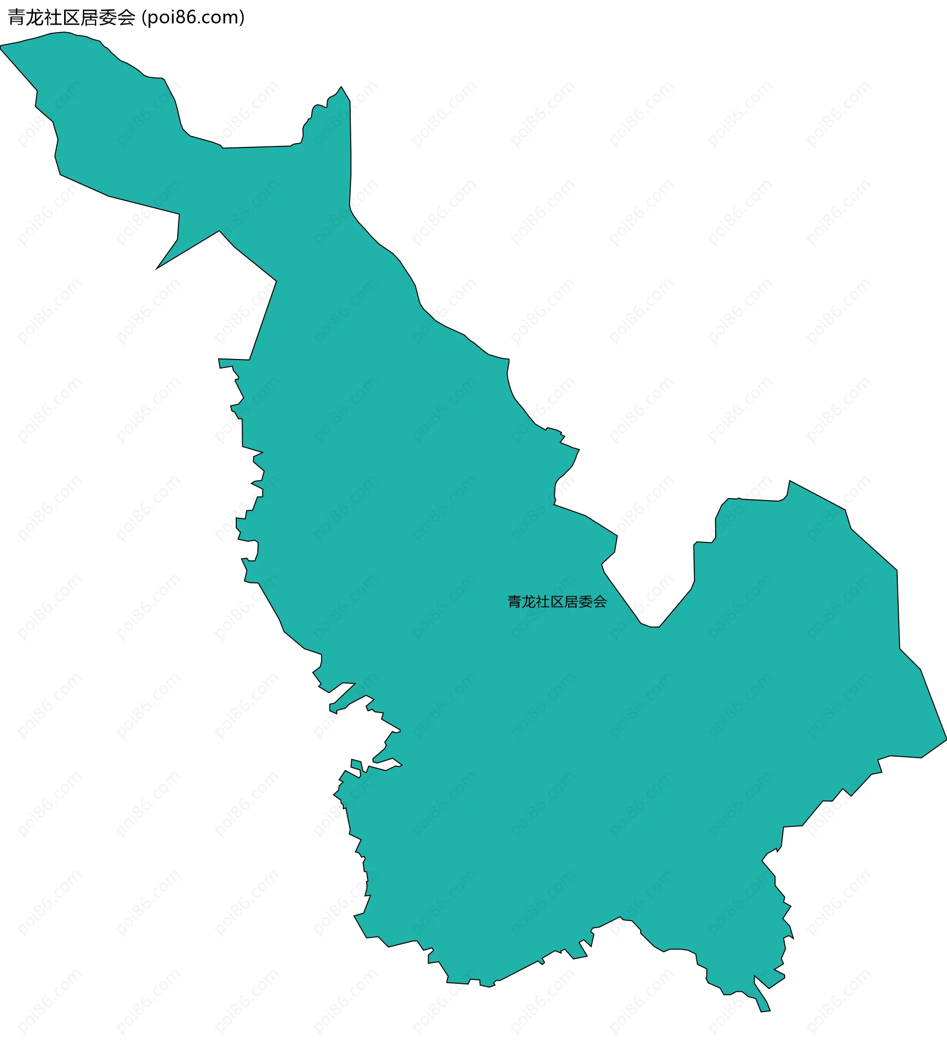 青龙社区居委会边界地图