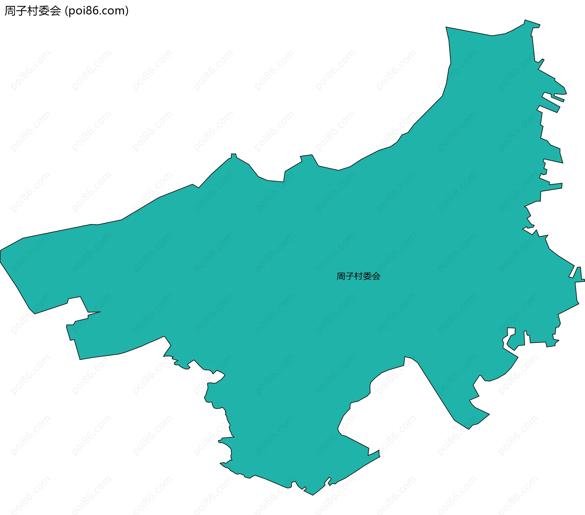 周子村委会边界地图