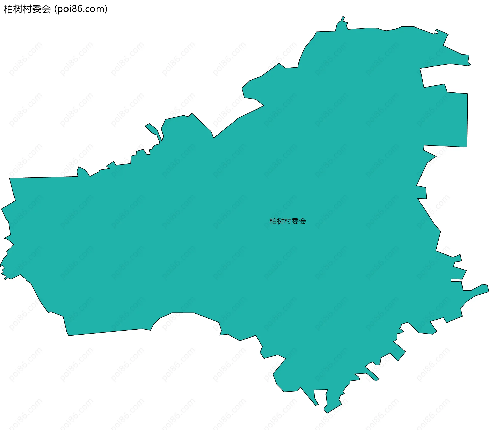 柏树村委会边界地图