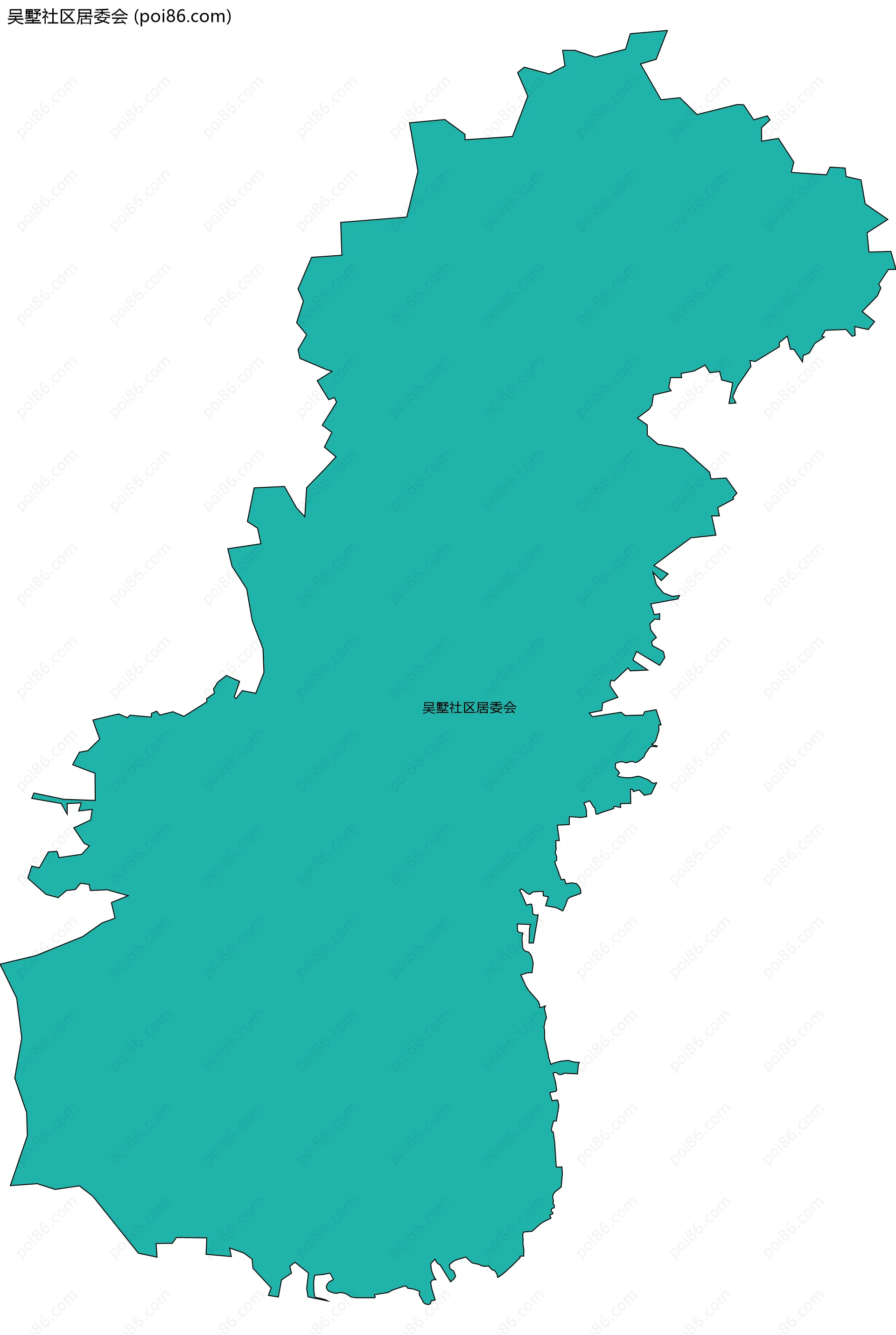 吴墅社区居委会边界地图