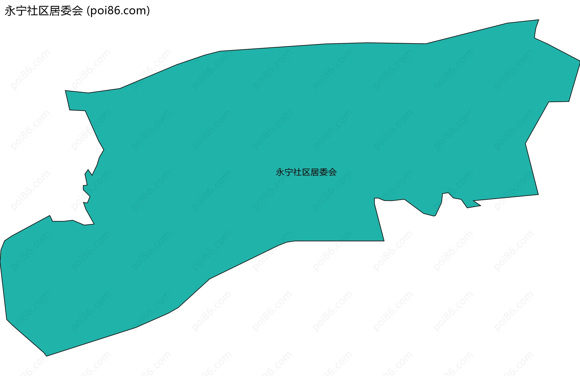 永宁社区居委会边界地图