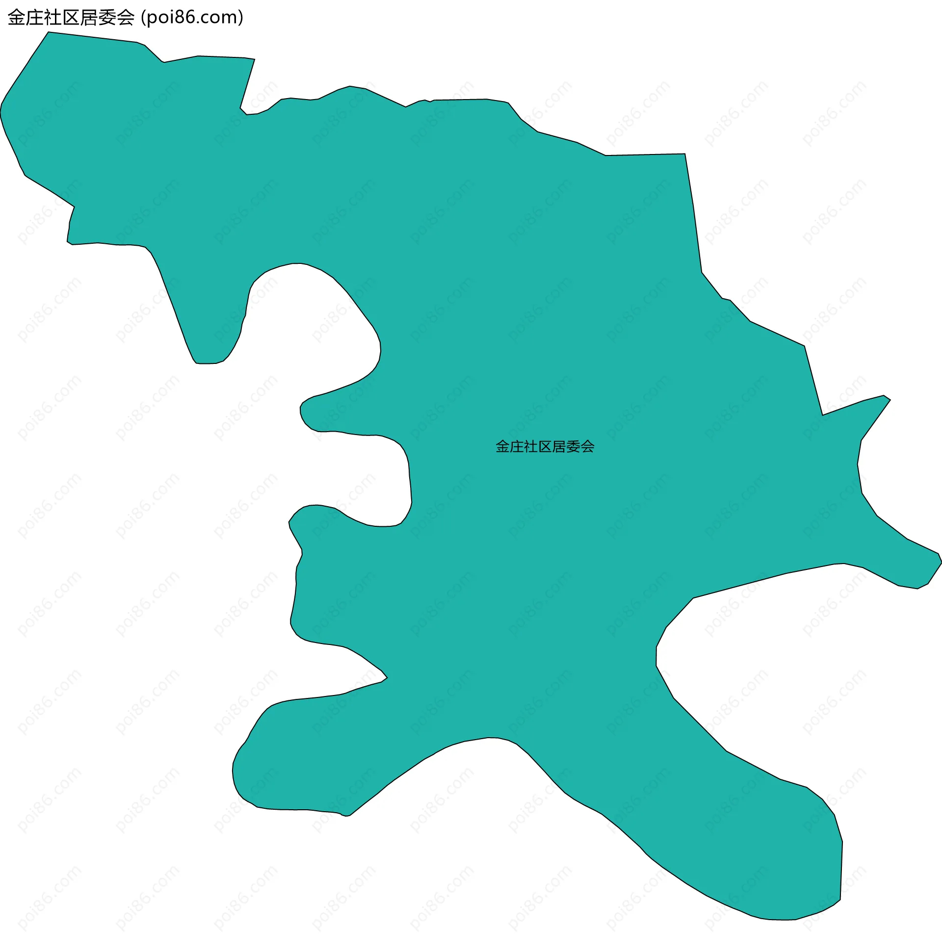 金庄社区居委会边界地图