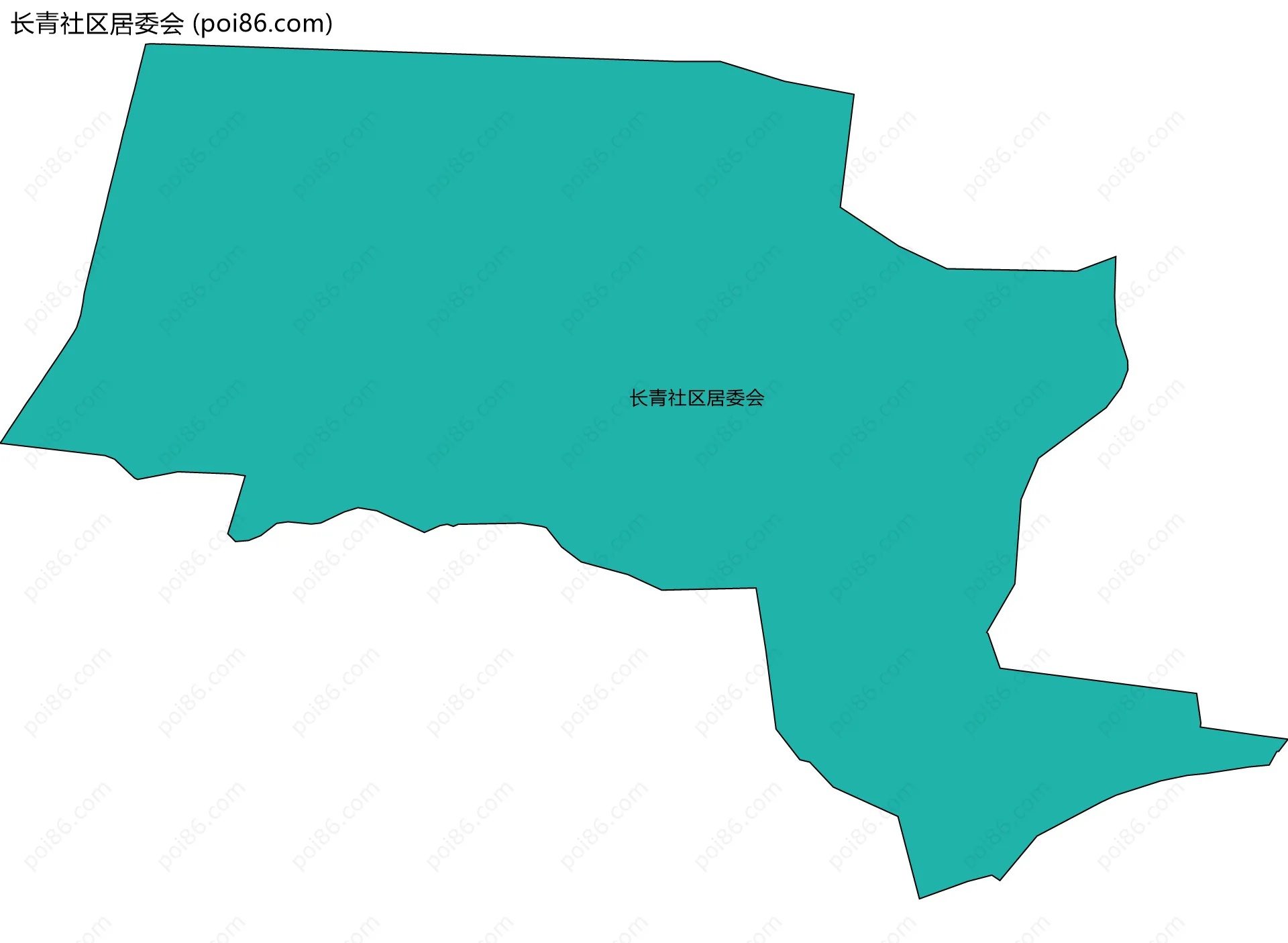 长青社区居委会边界地图