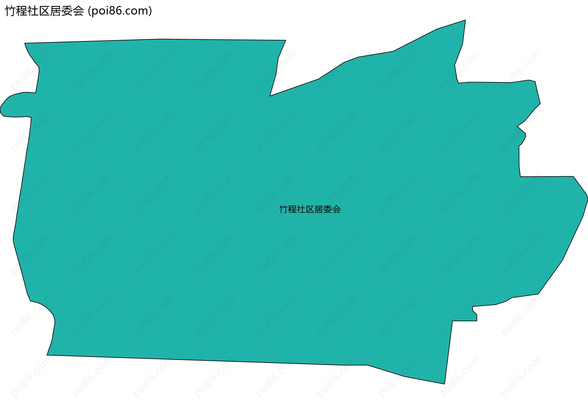 竹程社区居委会边界地图
