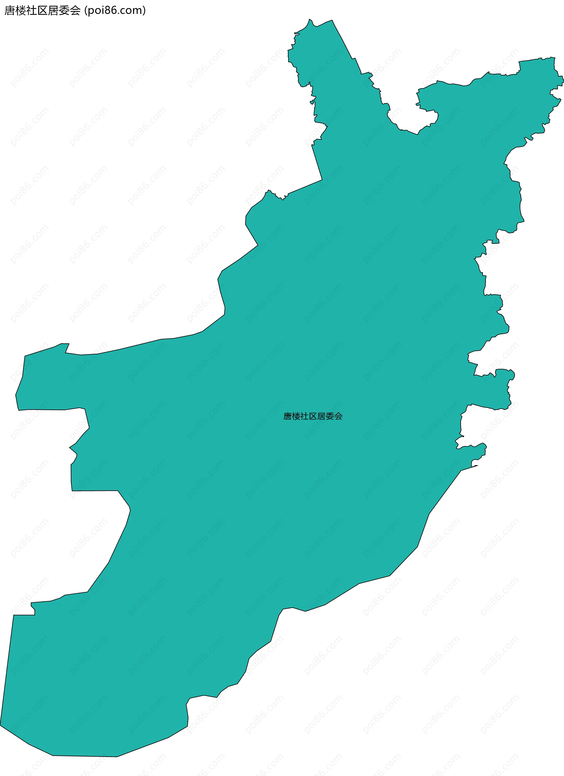唐楼社区居委会边界地图