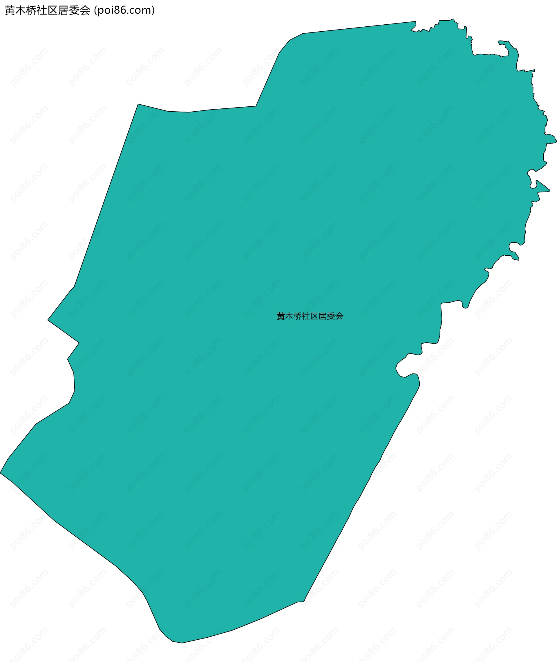 黄木桥社区居委会边界地图