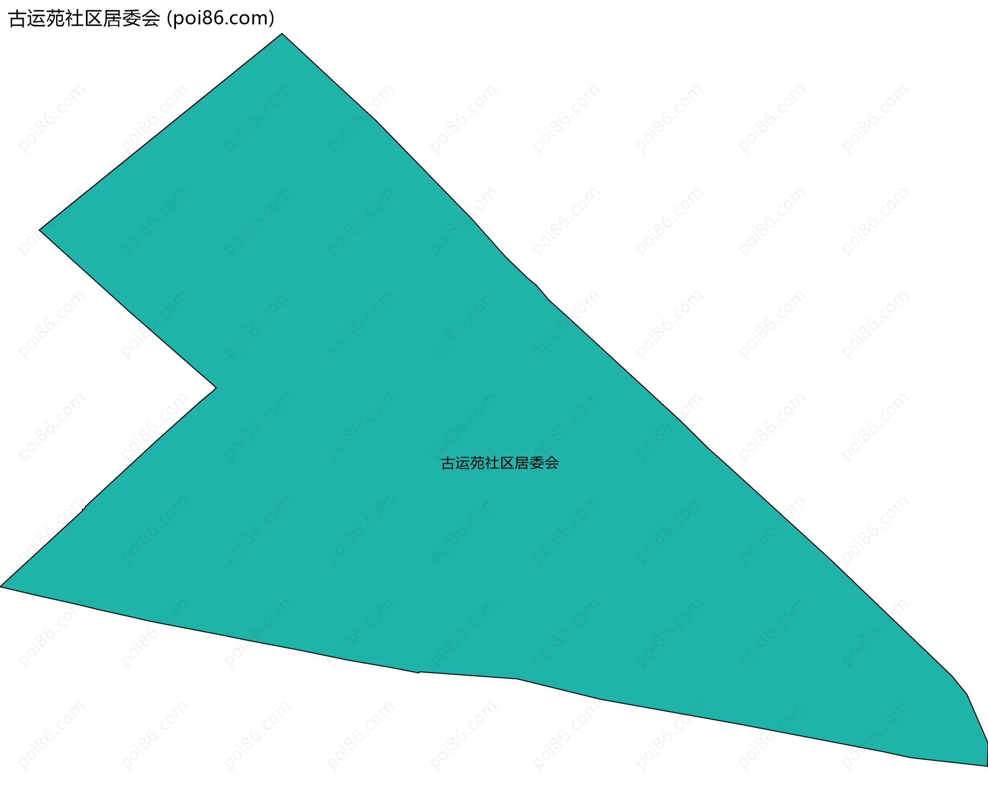 古运苑社区居委会边界地图