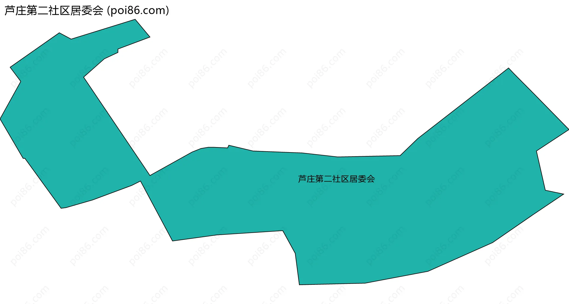 芦庄第二社区居委会边界地图