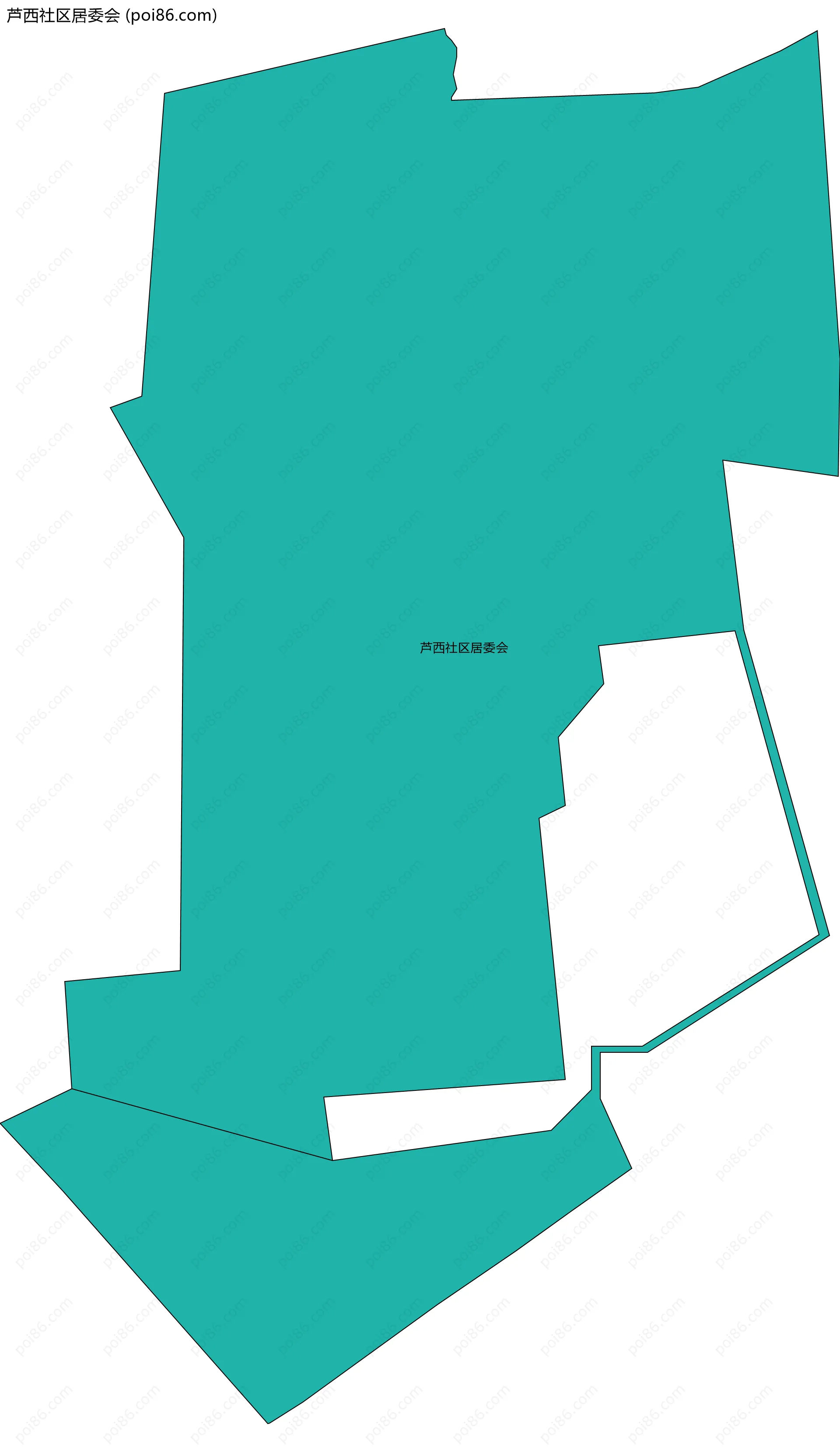 芦西社区居委会边界地图