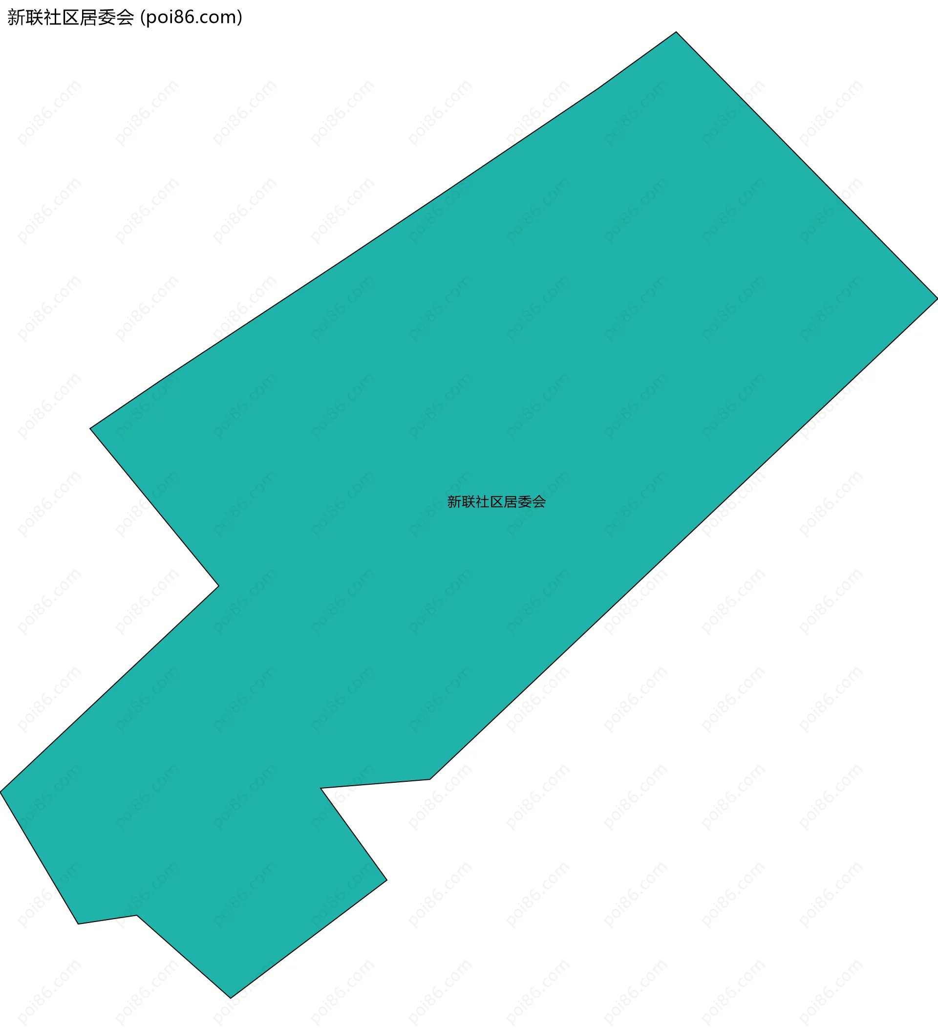 新联社区居委会边界地图