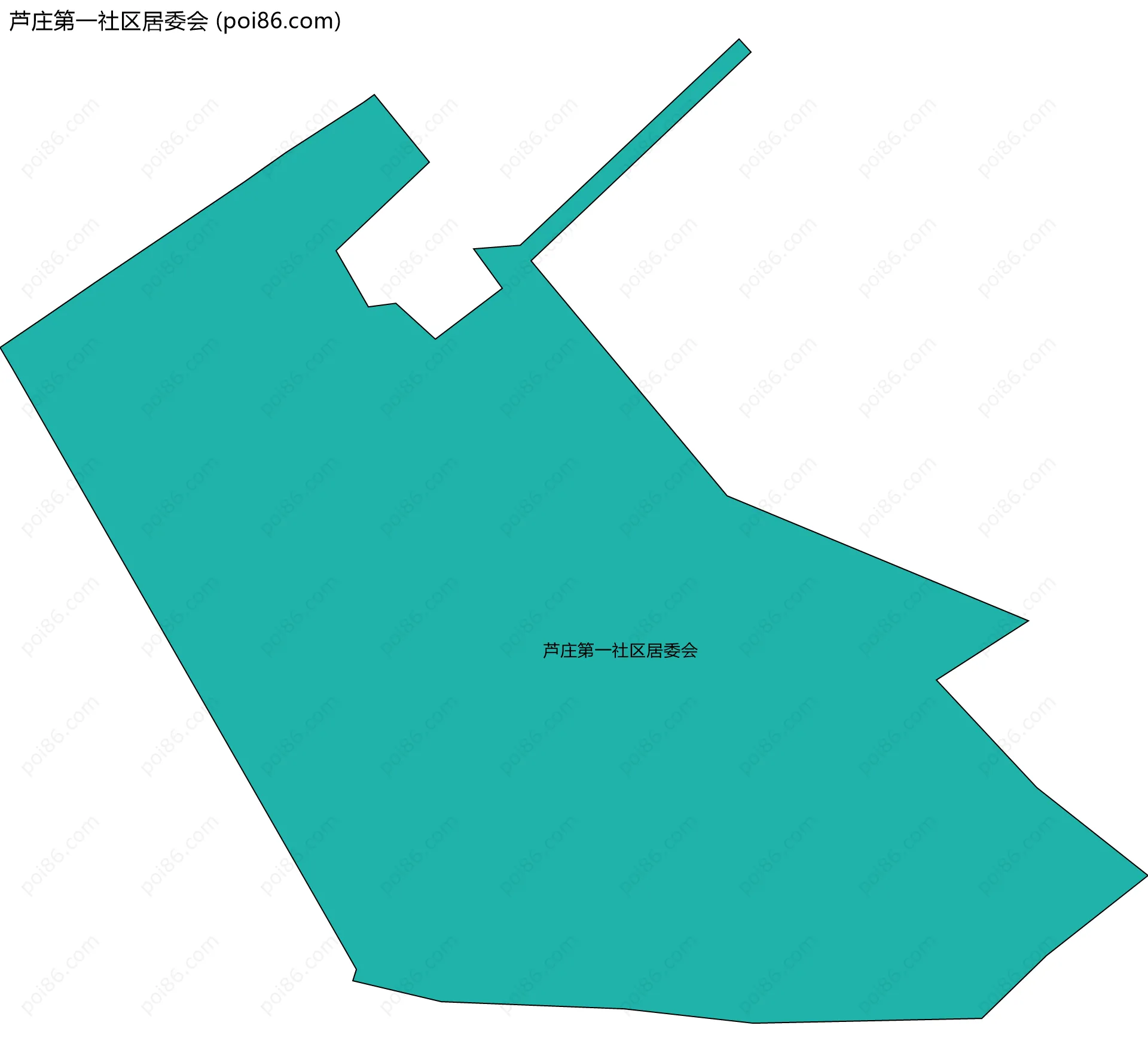 芦庄第一社区居委会边界地图