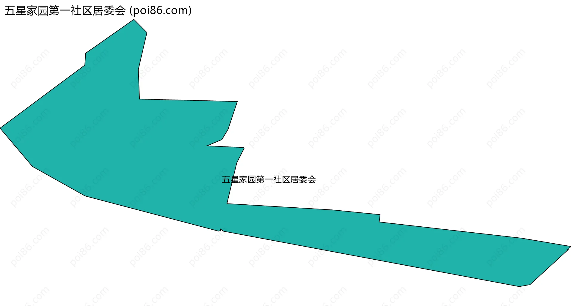 五星家园第一社区居委会边界地图