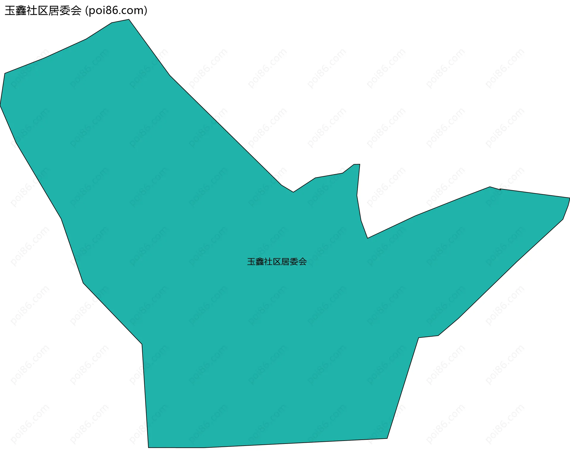 玉鑫社区居委会边界地图
