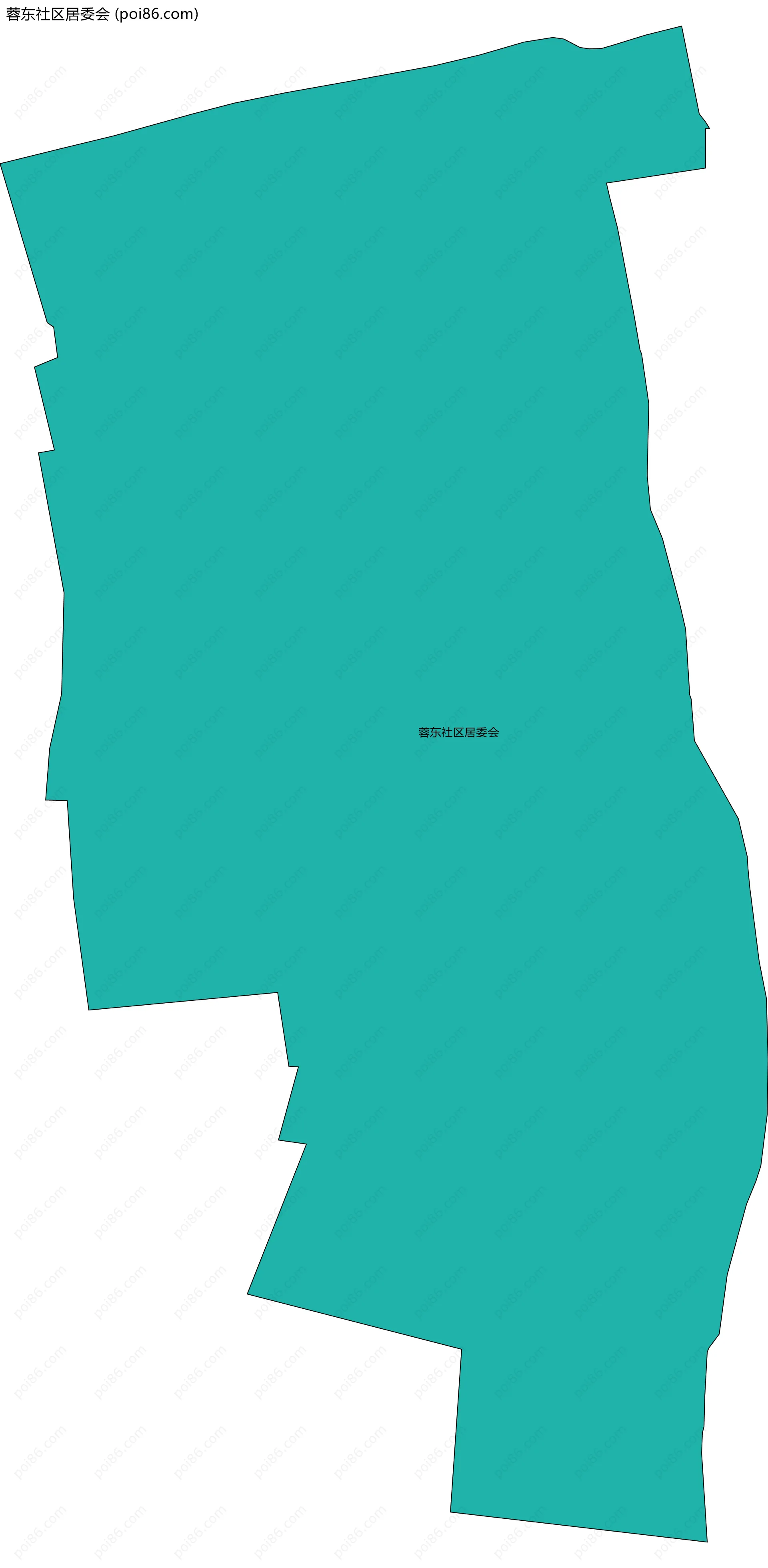 蓉东社区居委会边界地图