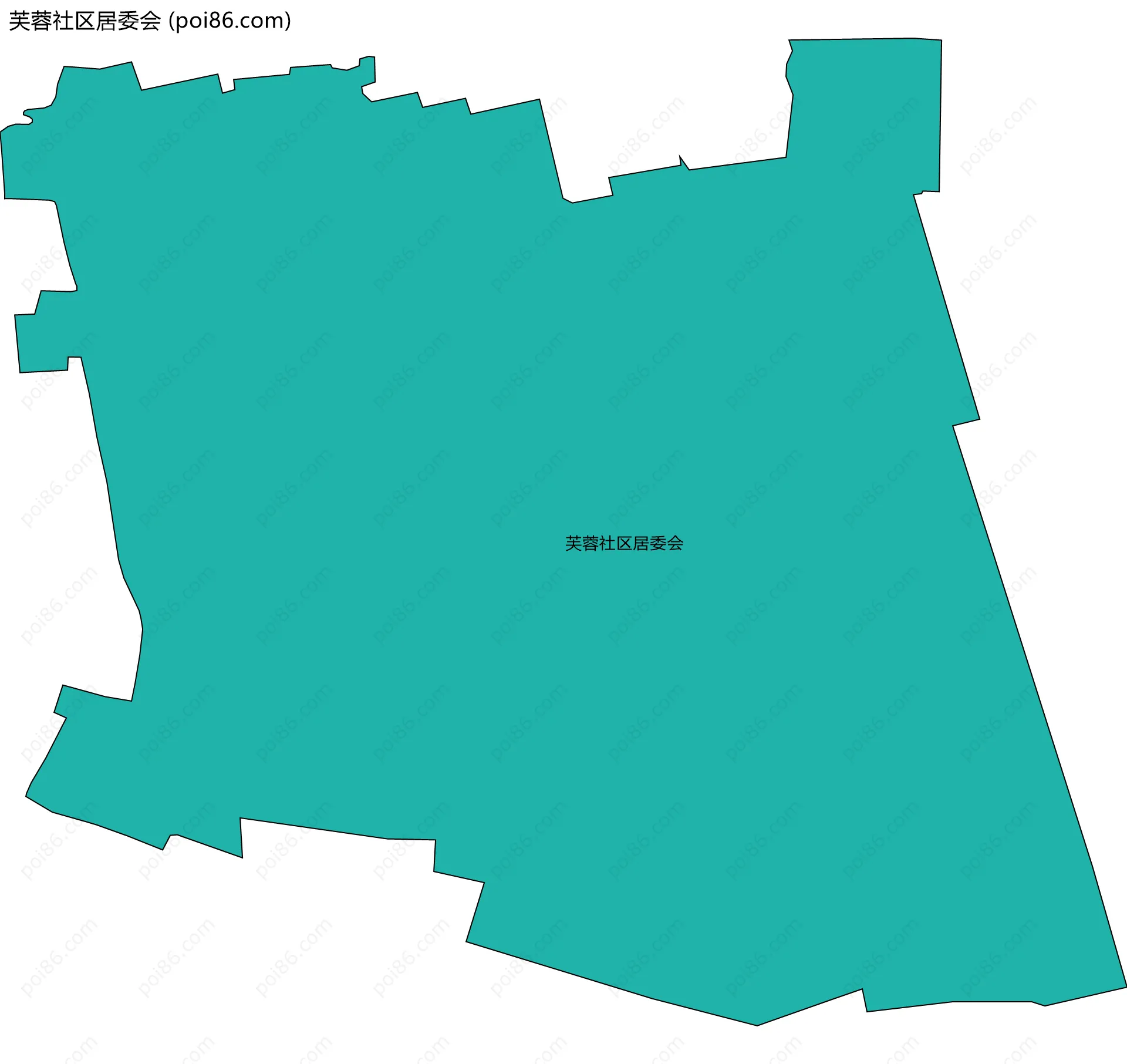 芙蓉社区居委会边界地图