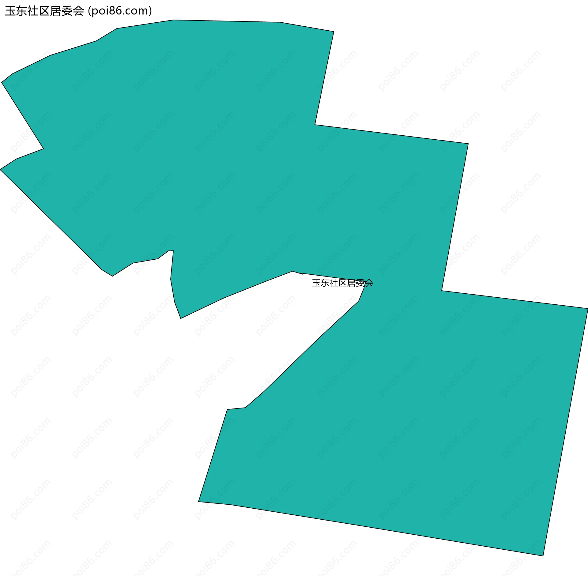 玉东社区居委会边界地图