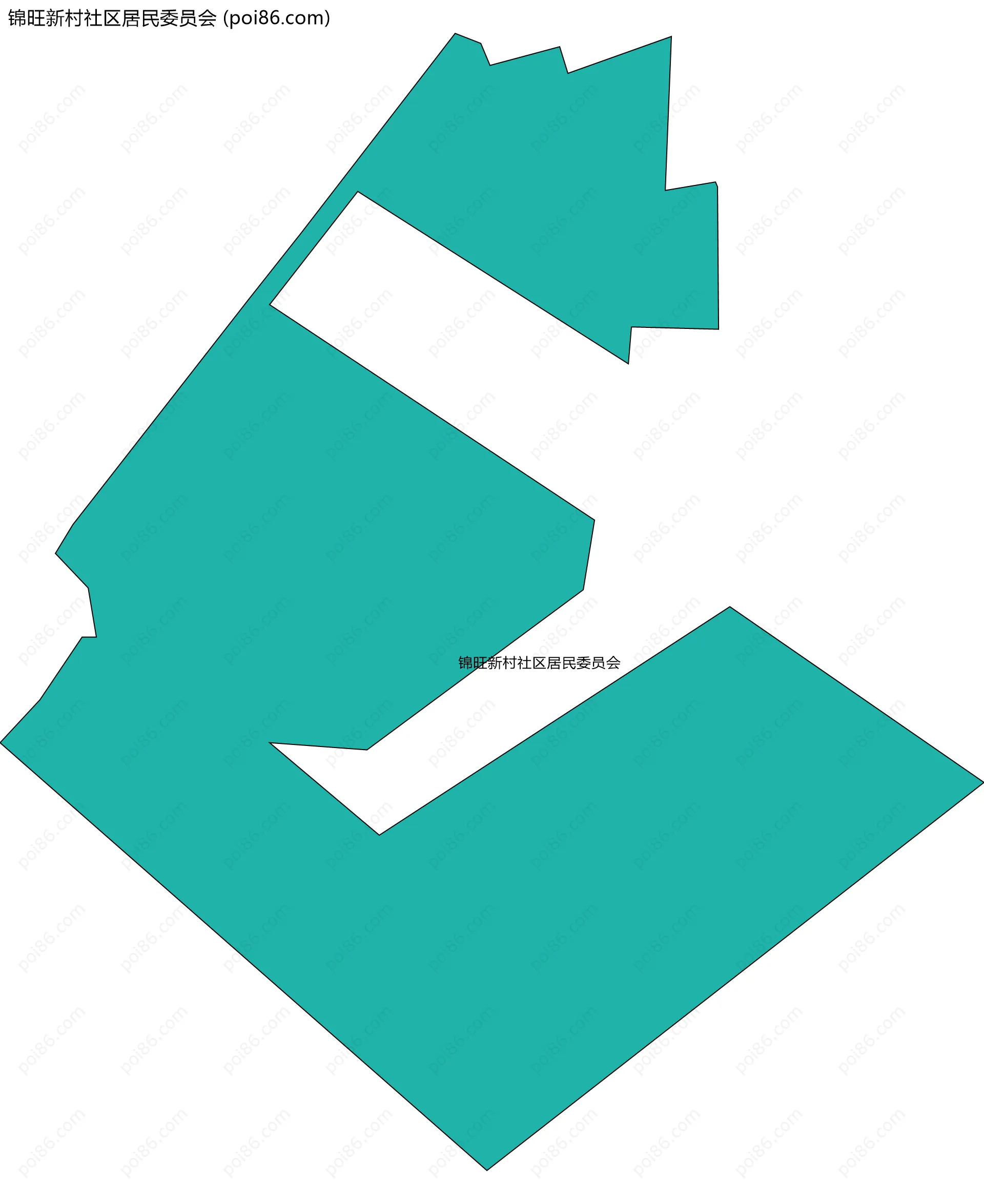 锦旺新村社区居民委员会边界地图