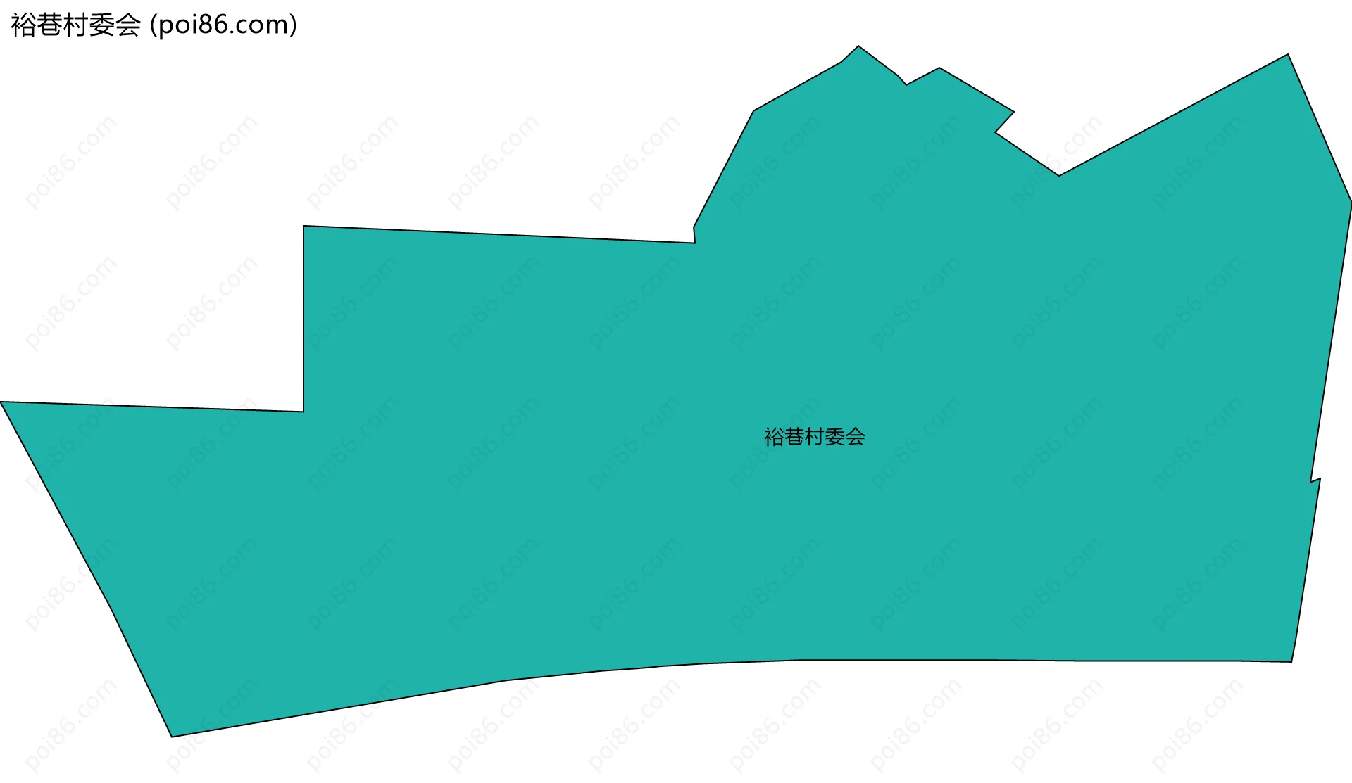 裕巷村委会边界地图