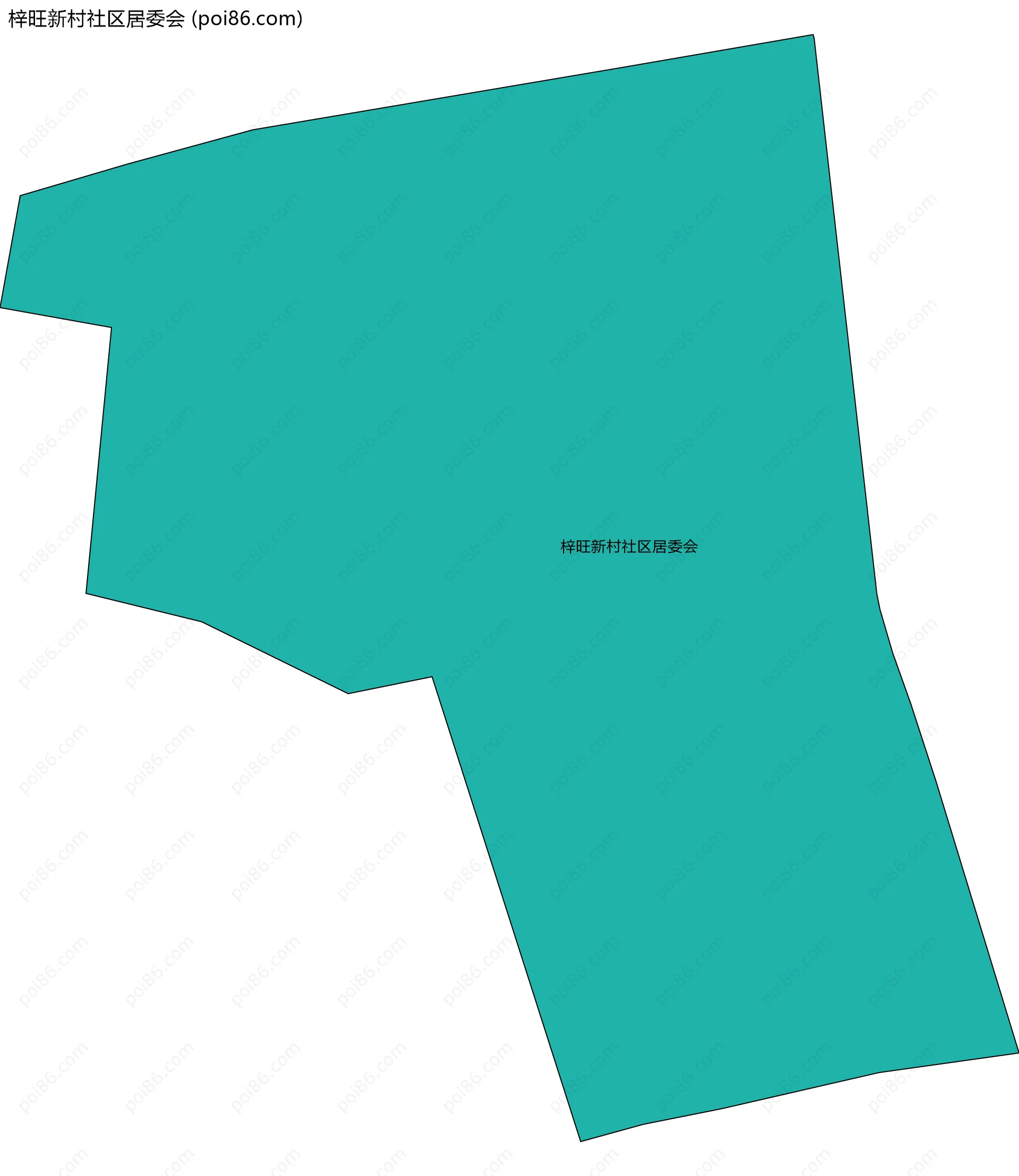 梓旺新村社区居委会边界地图