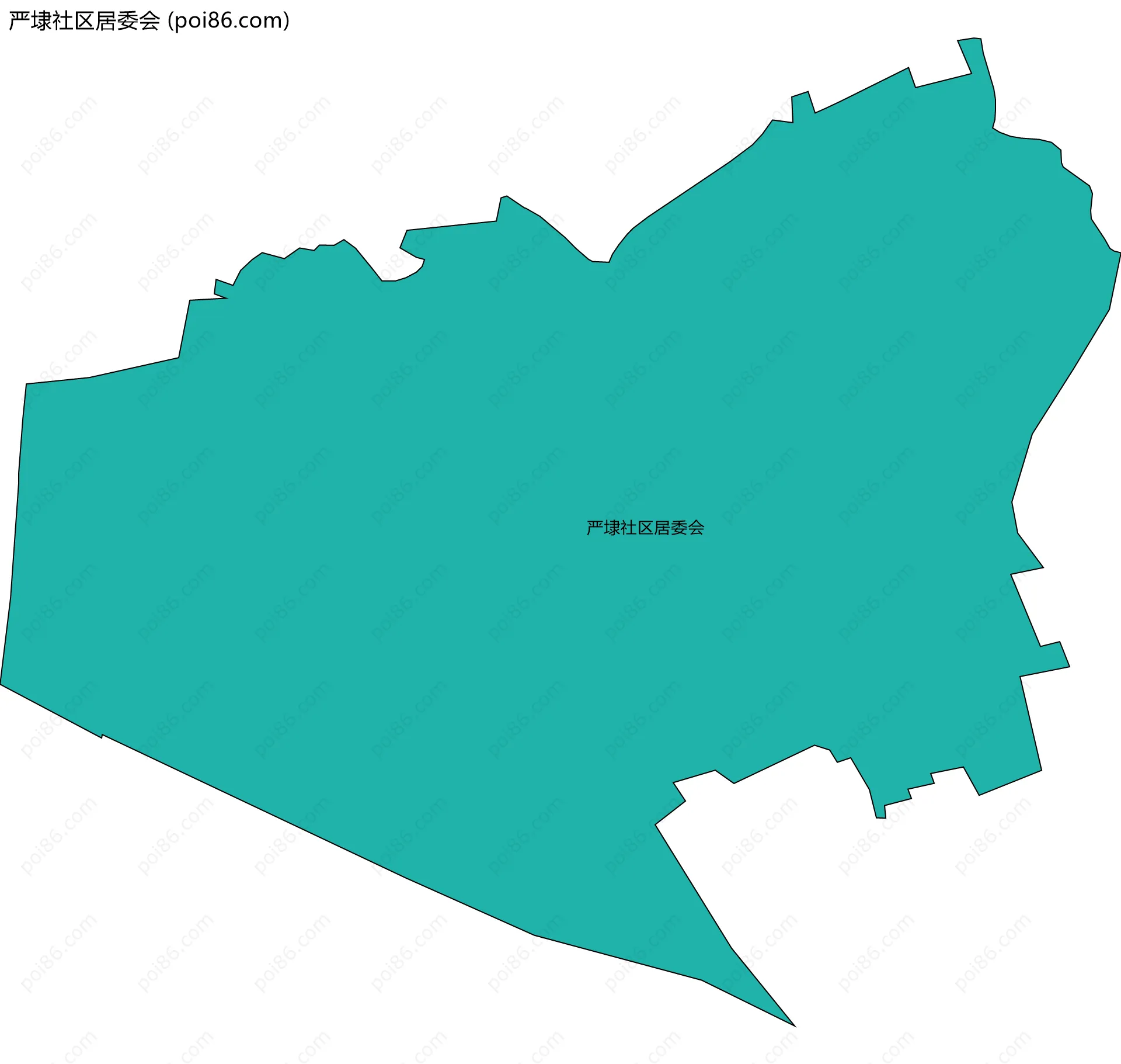 严埭社区居委会边界地图