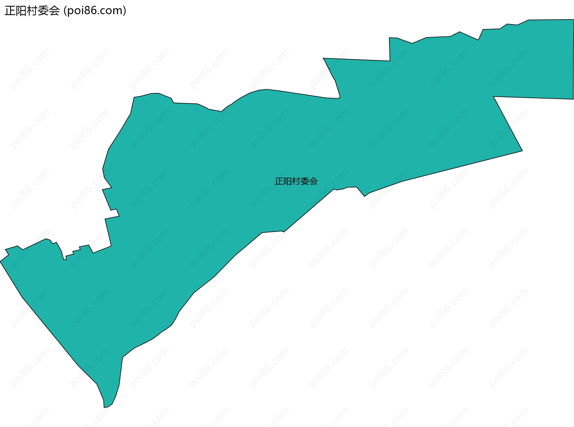 正阳村委会边界地图