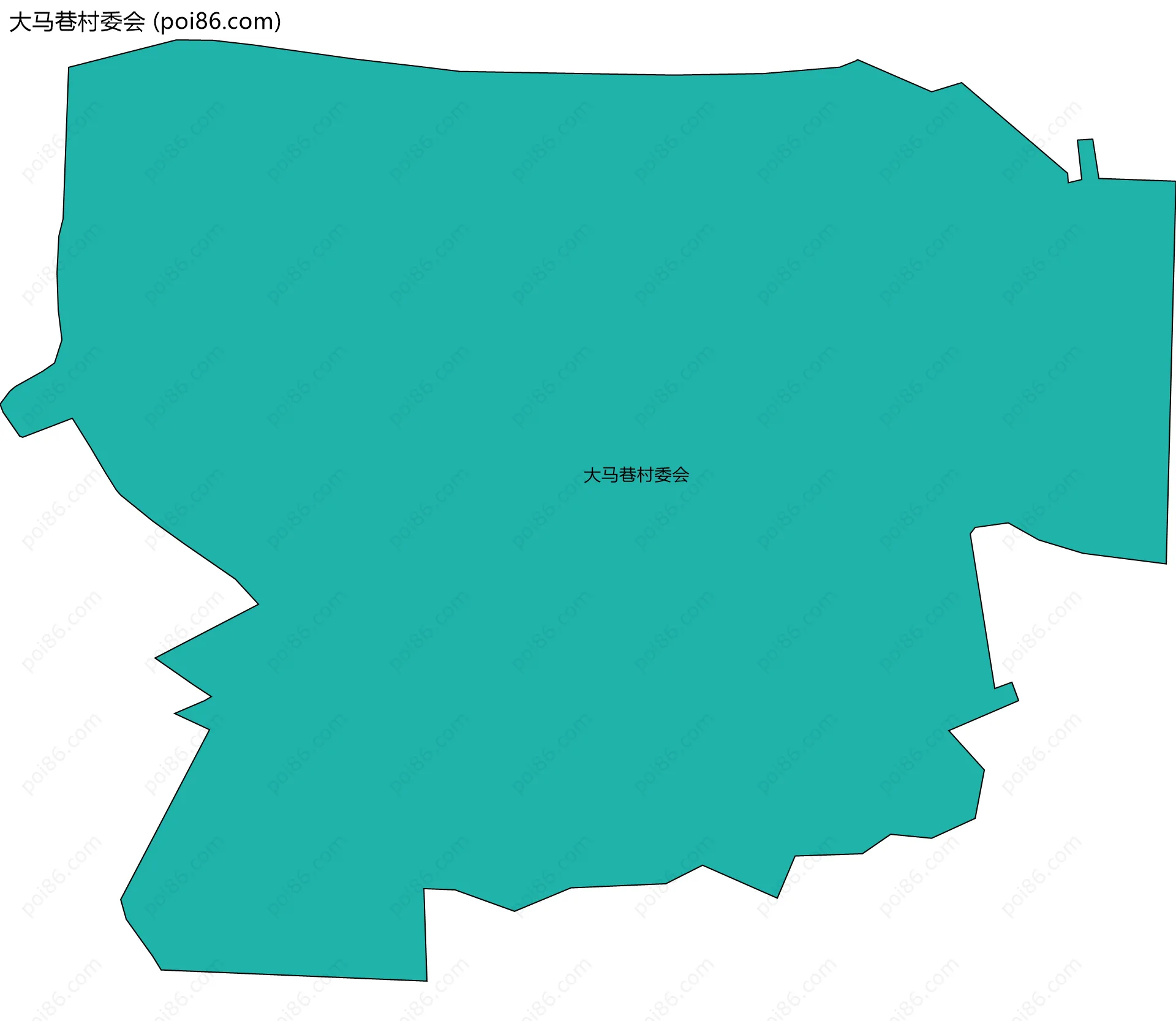 大马巷村委会边界地图