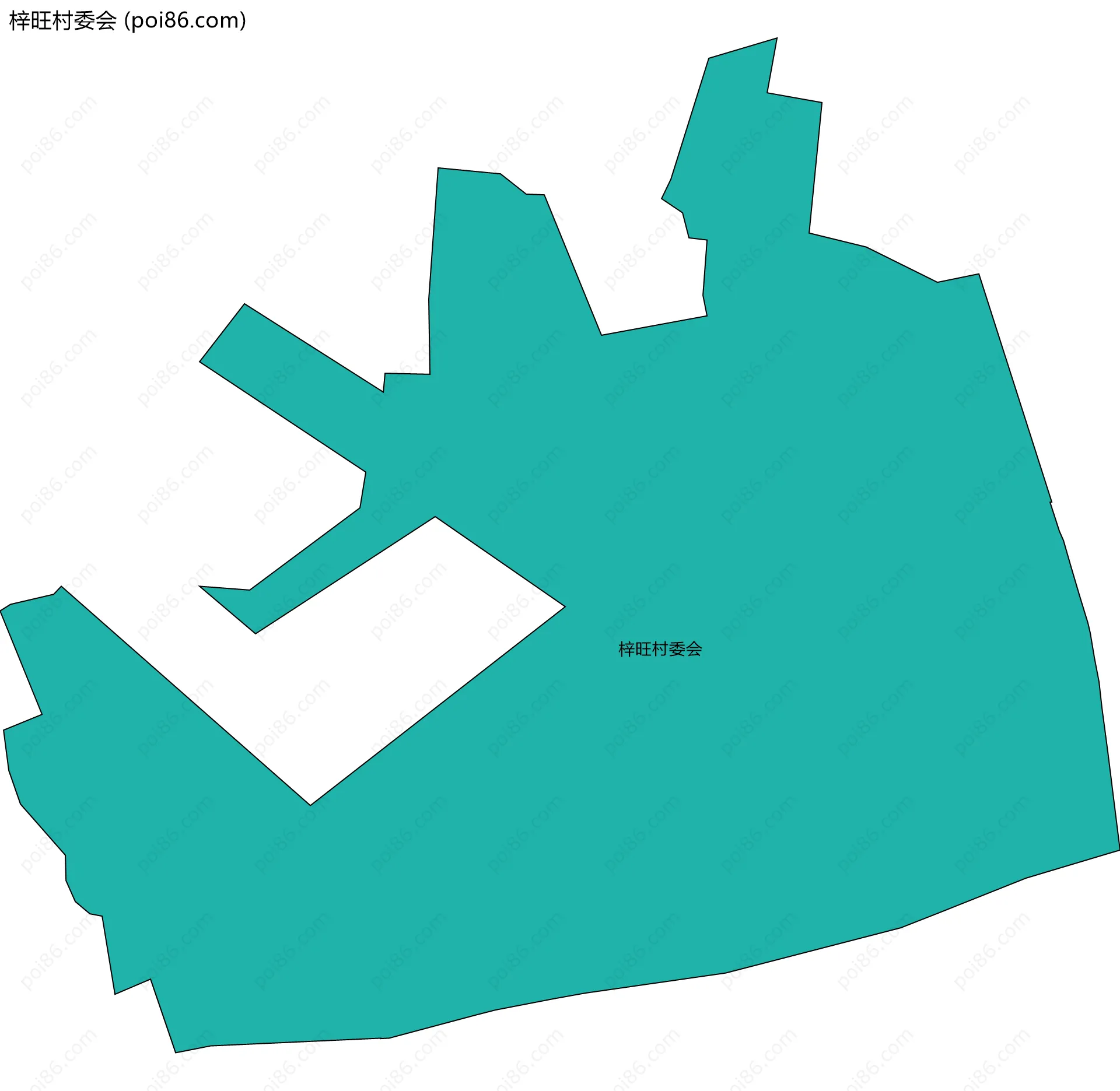 梓旺村委会边界地图