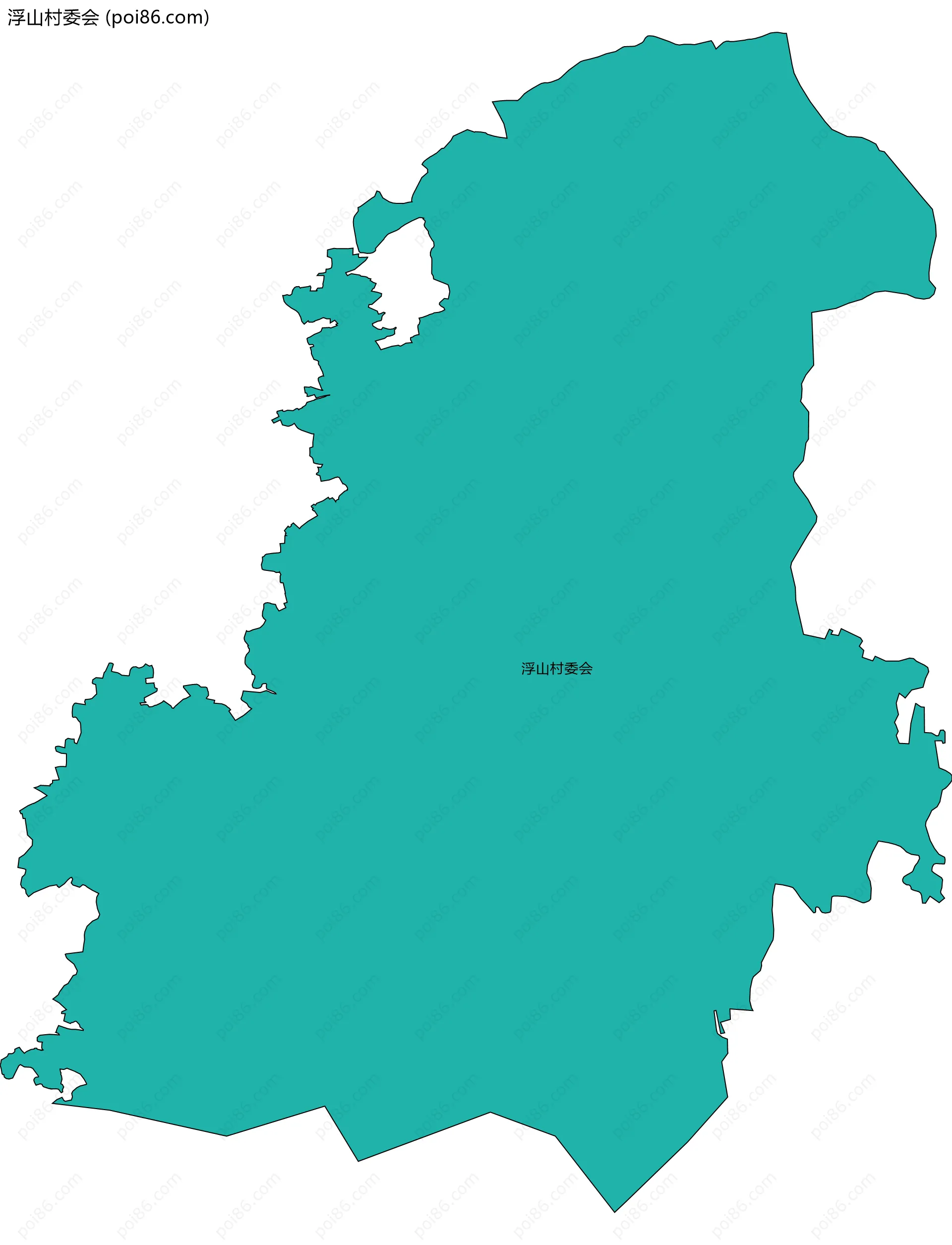 浮山村委会边界地图