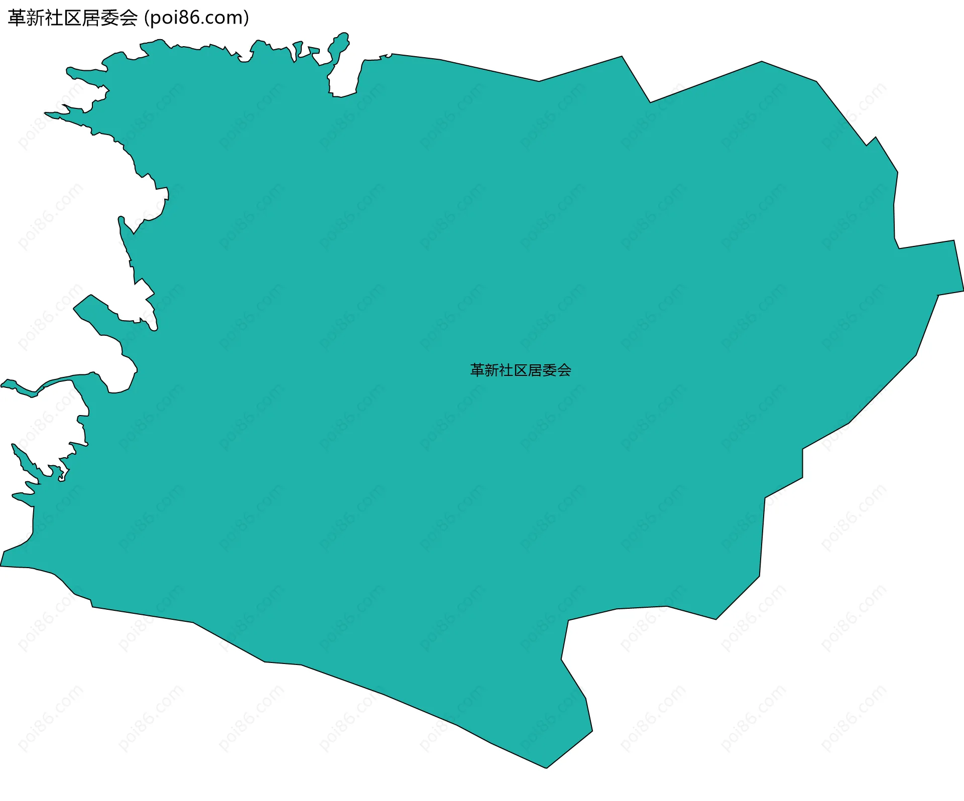 革新社区居委会边界地图