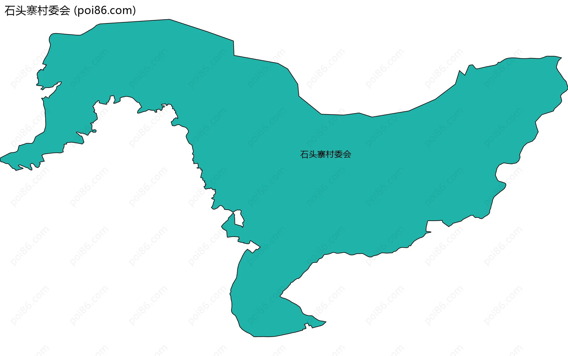 石头寨村委会边界地图