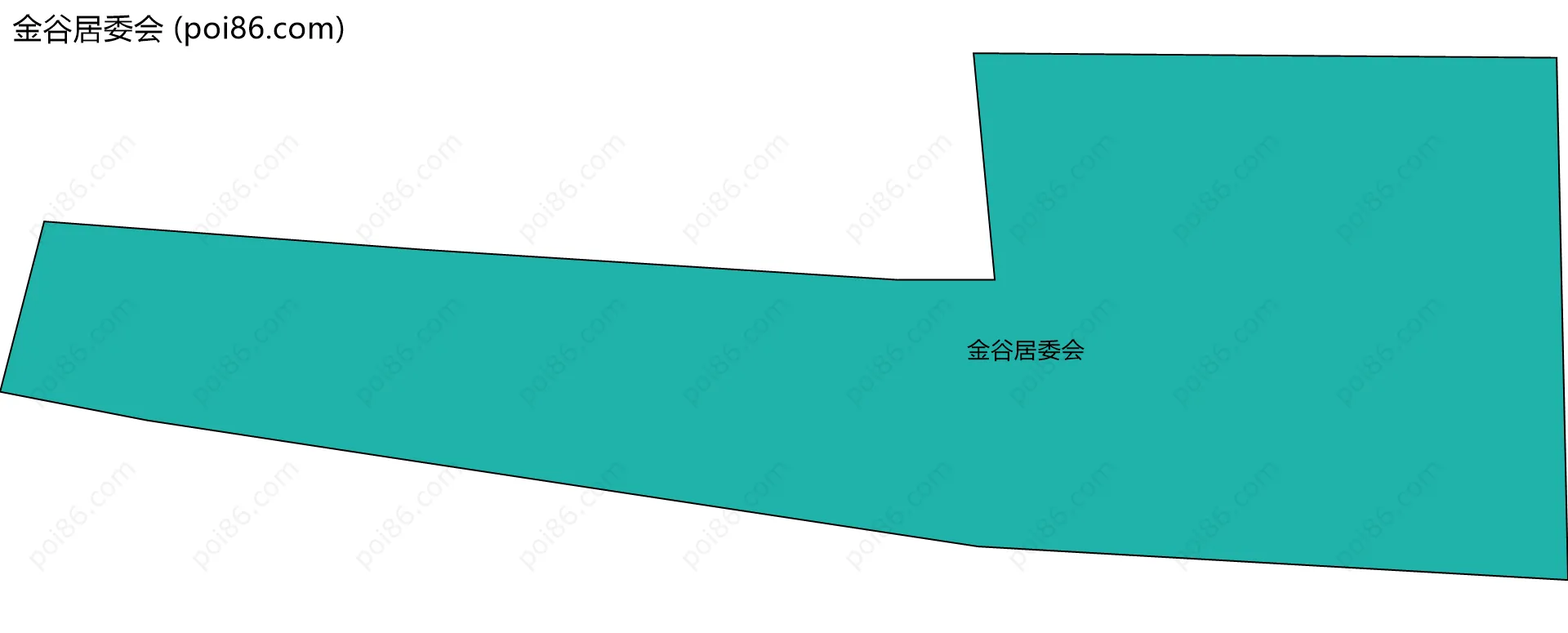 金谷居委会边界地图