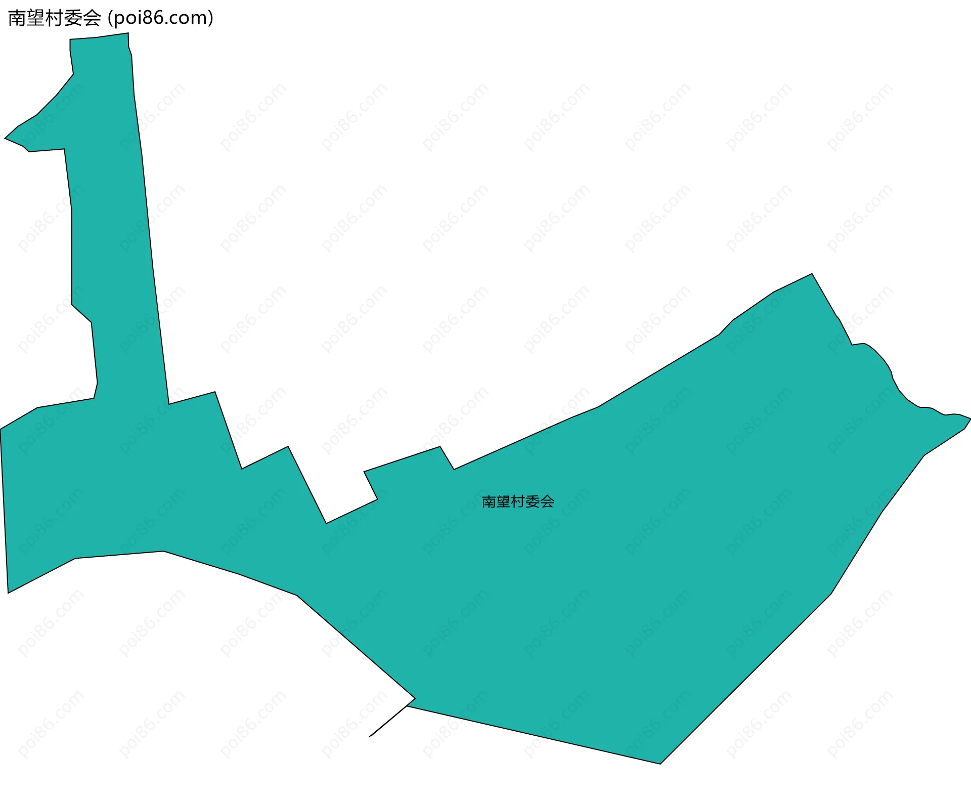 南望村委会边界地图
