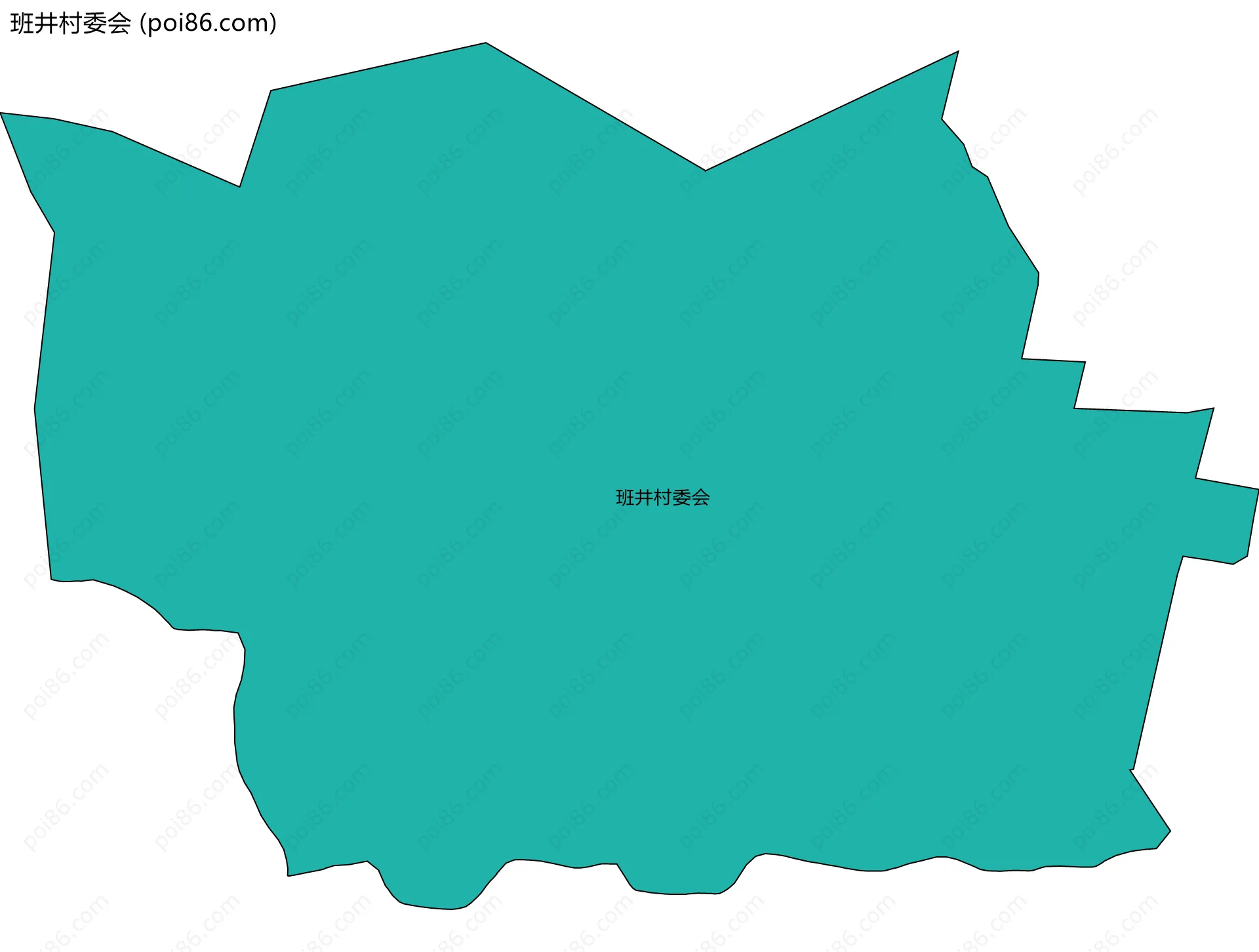 班井村委会边界地图