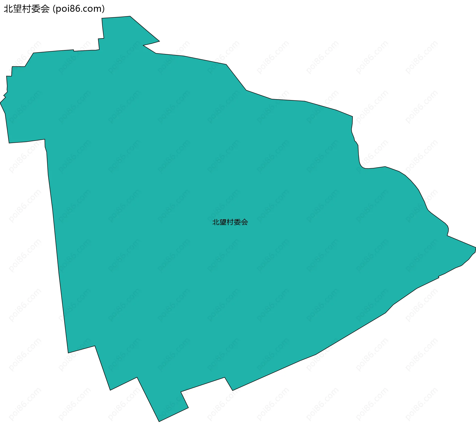 北望村委会边界地图