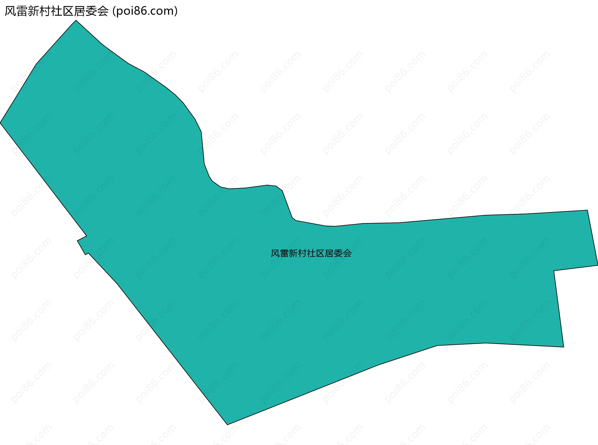 风雷新村社区居委会边界地图