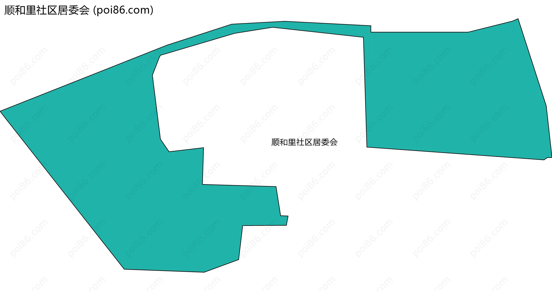 顺和里社区居委会边界地图
