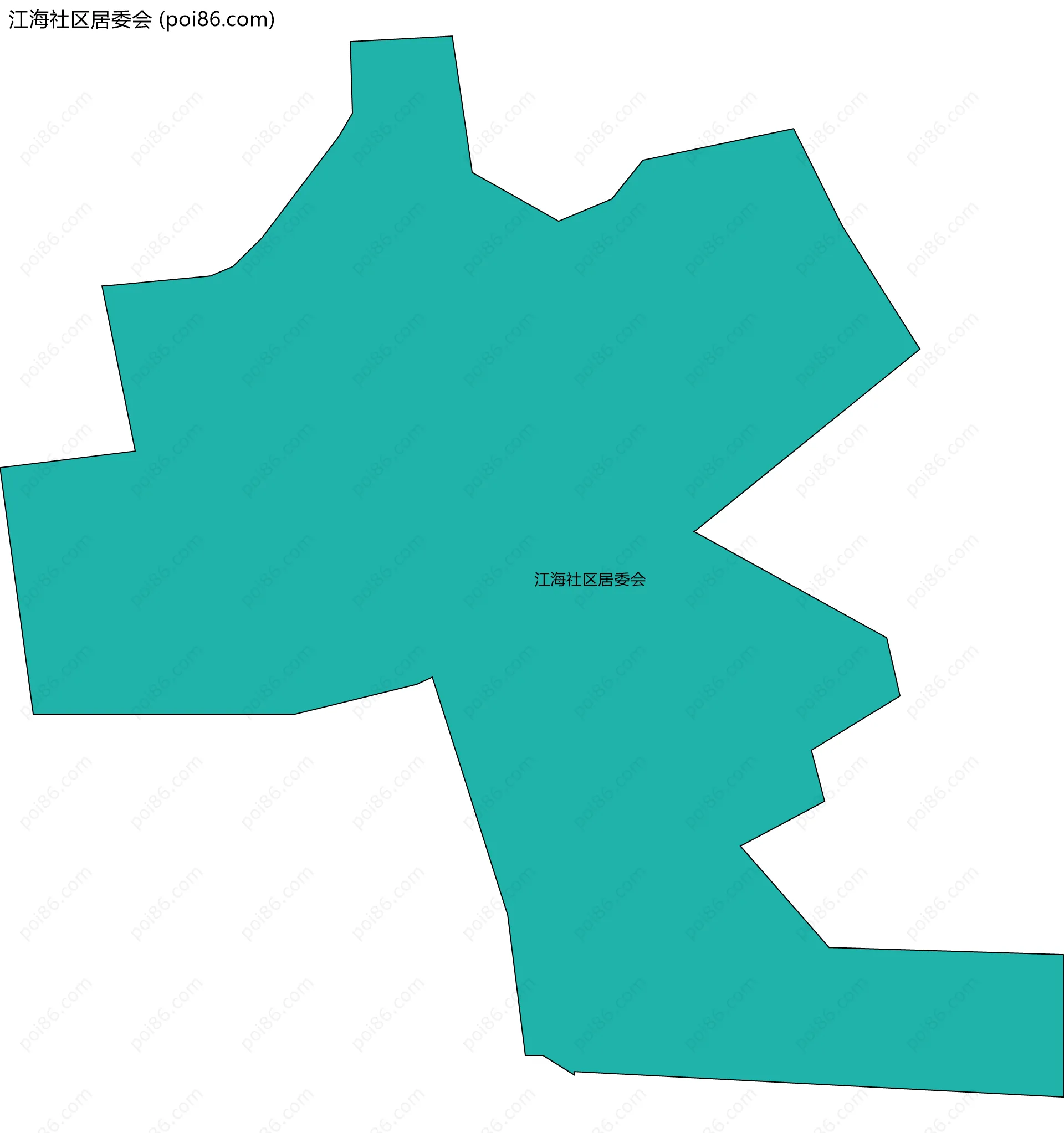 江海社区居委会边界地图