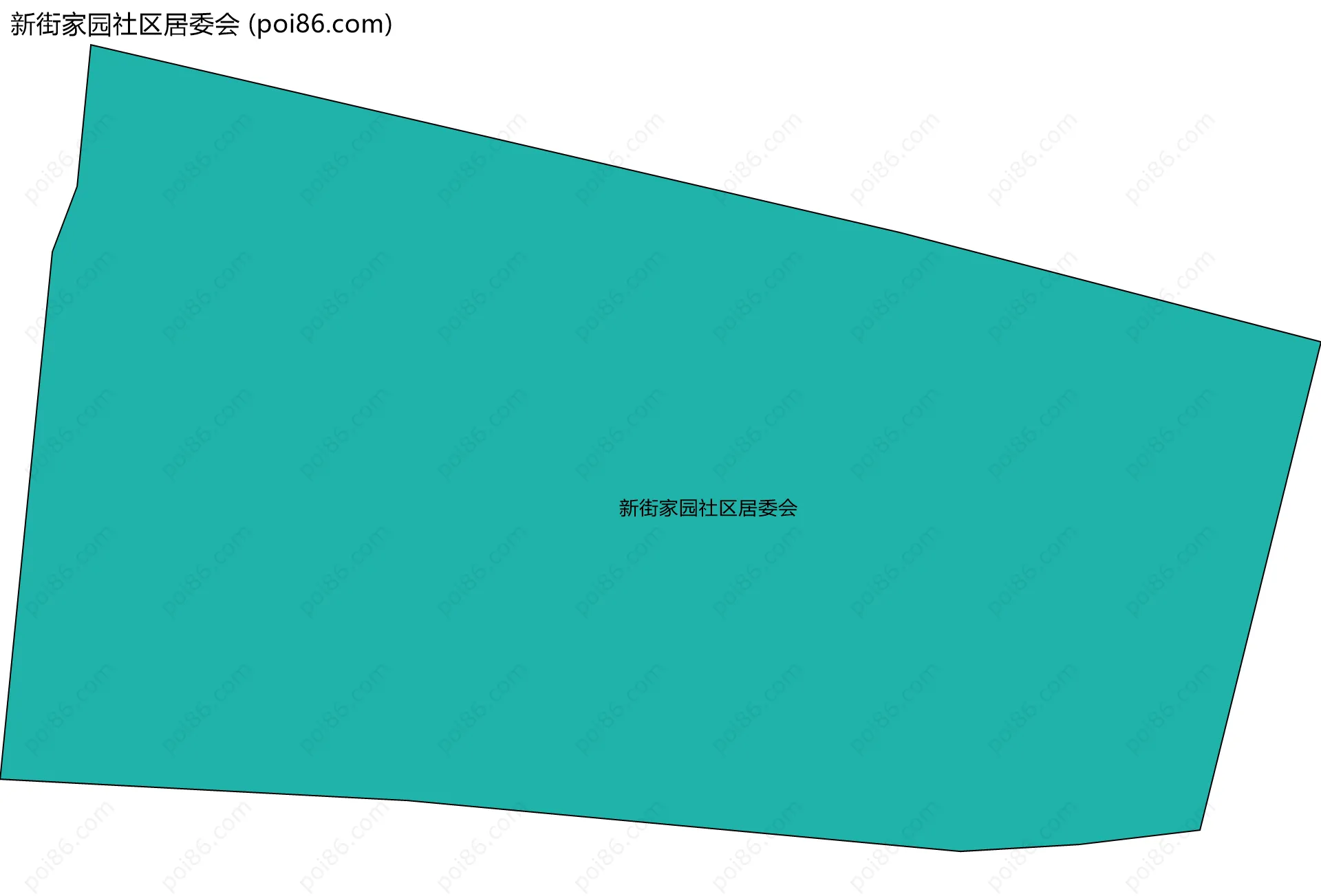 新街家园社区居委会边界地图