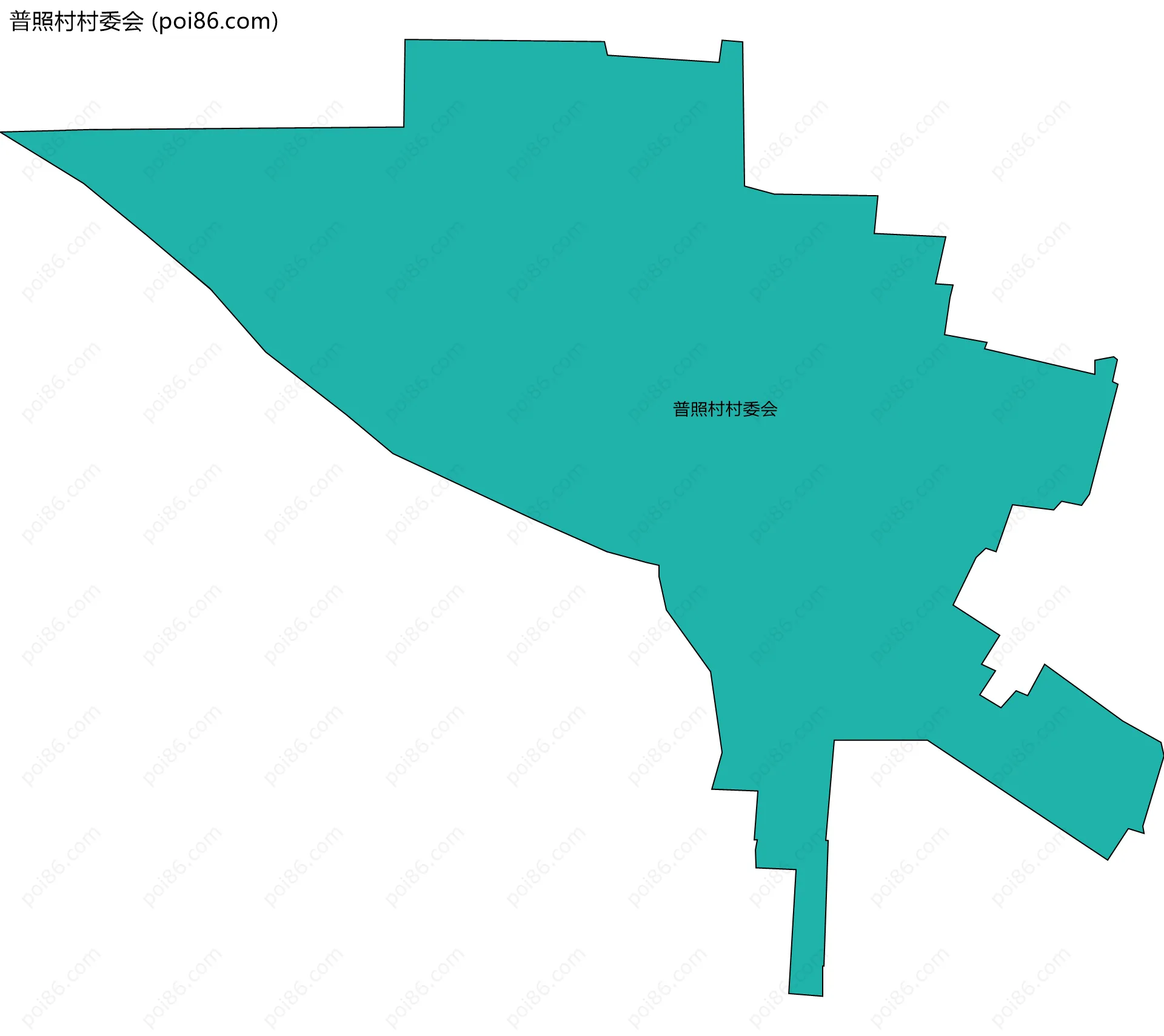 普照村村委会边界地图