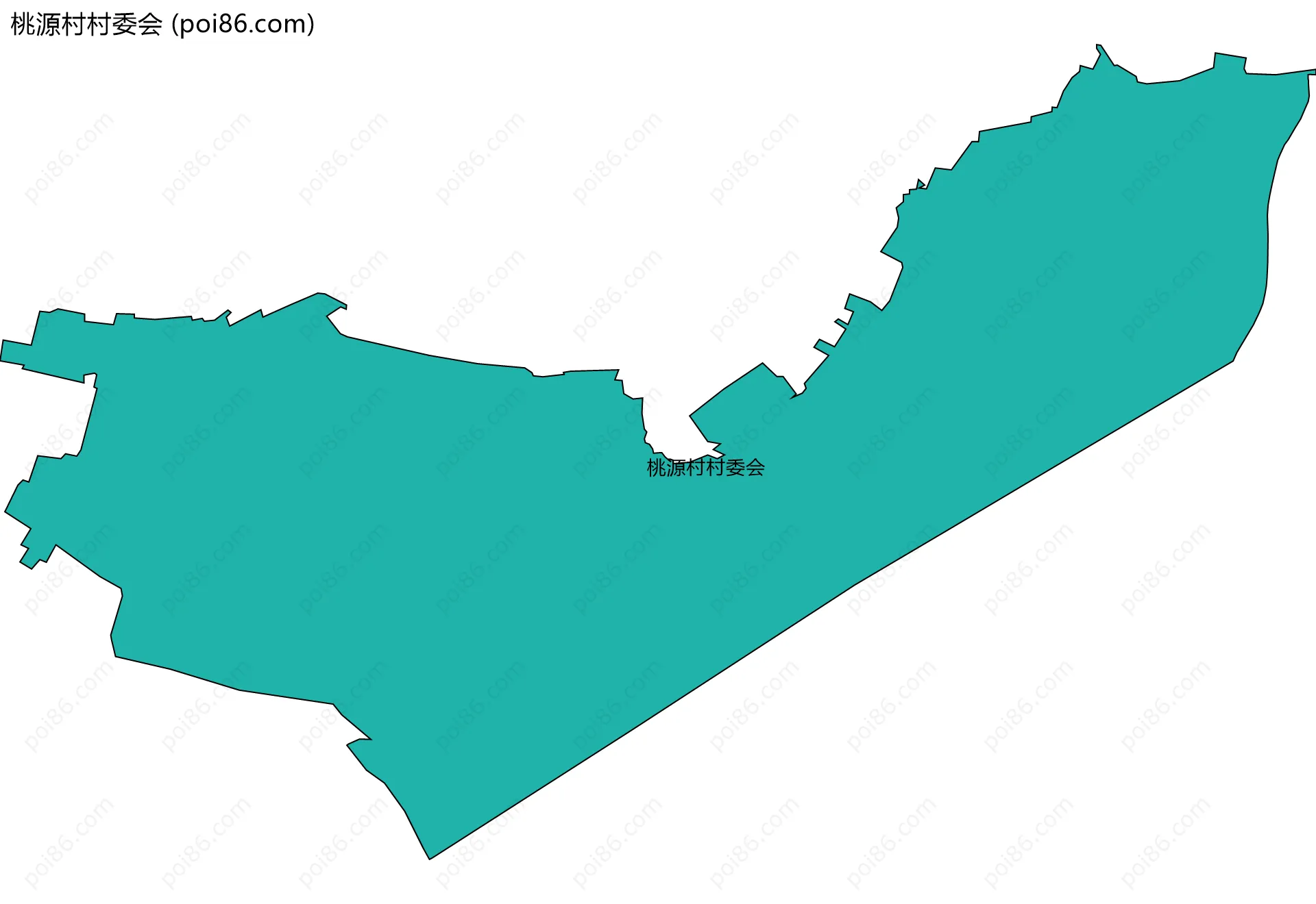 桃源村村委会边界地图