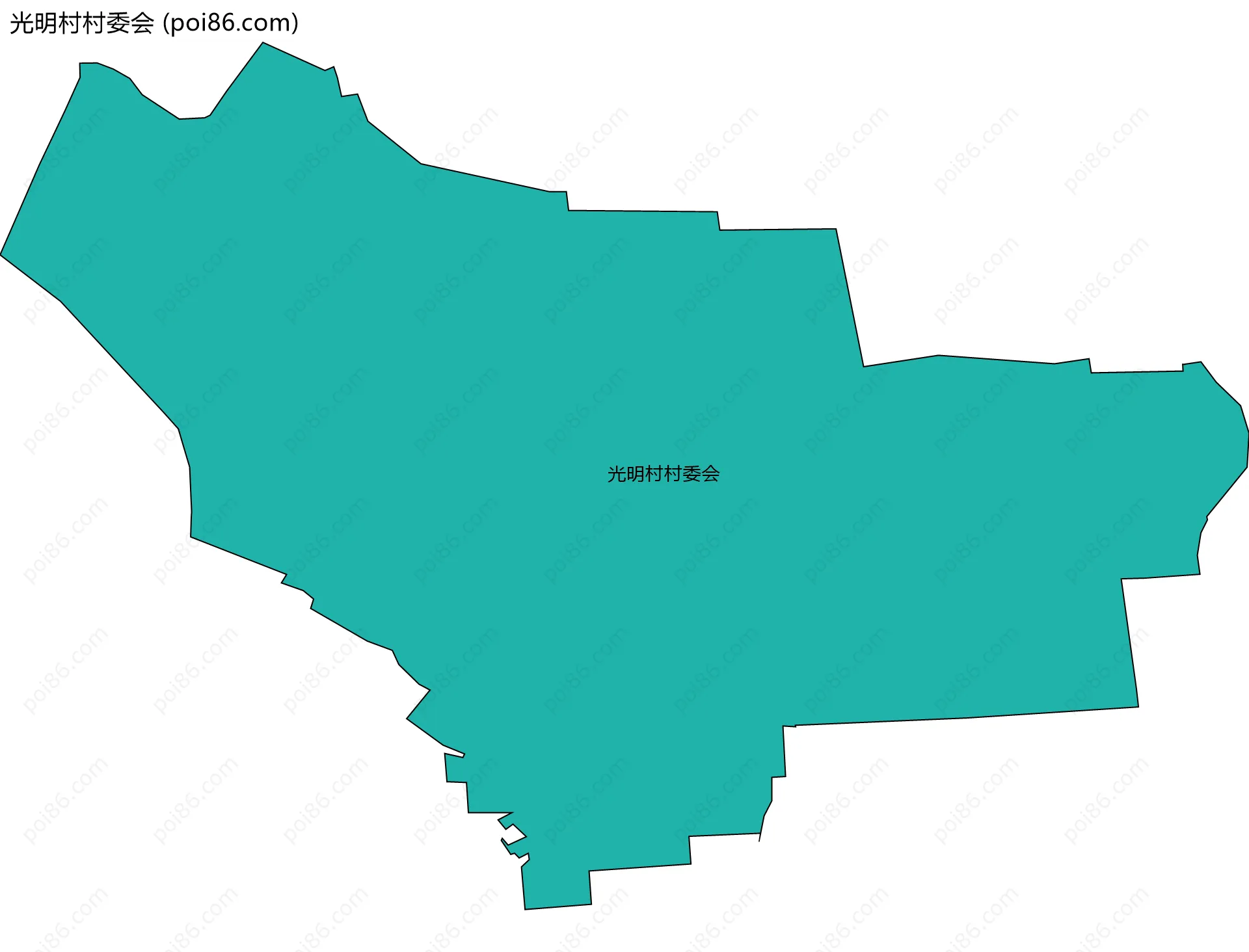 光明村村委会边界地图