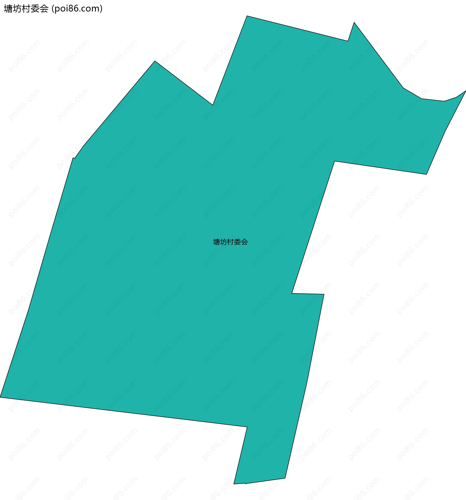 塘坊村委会边界地图